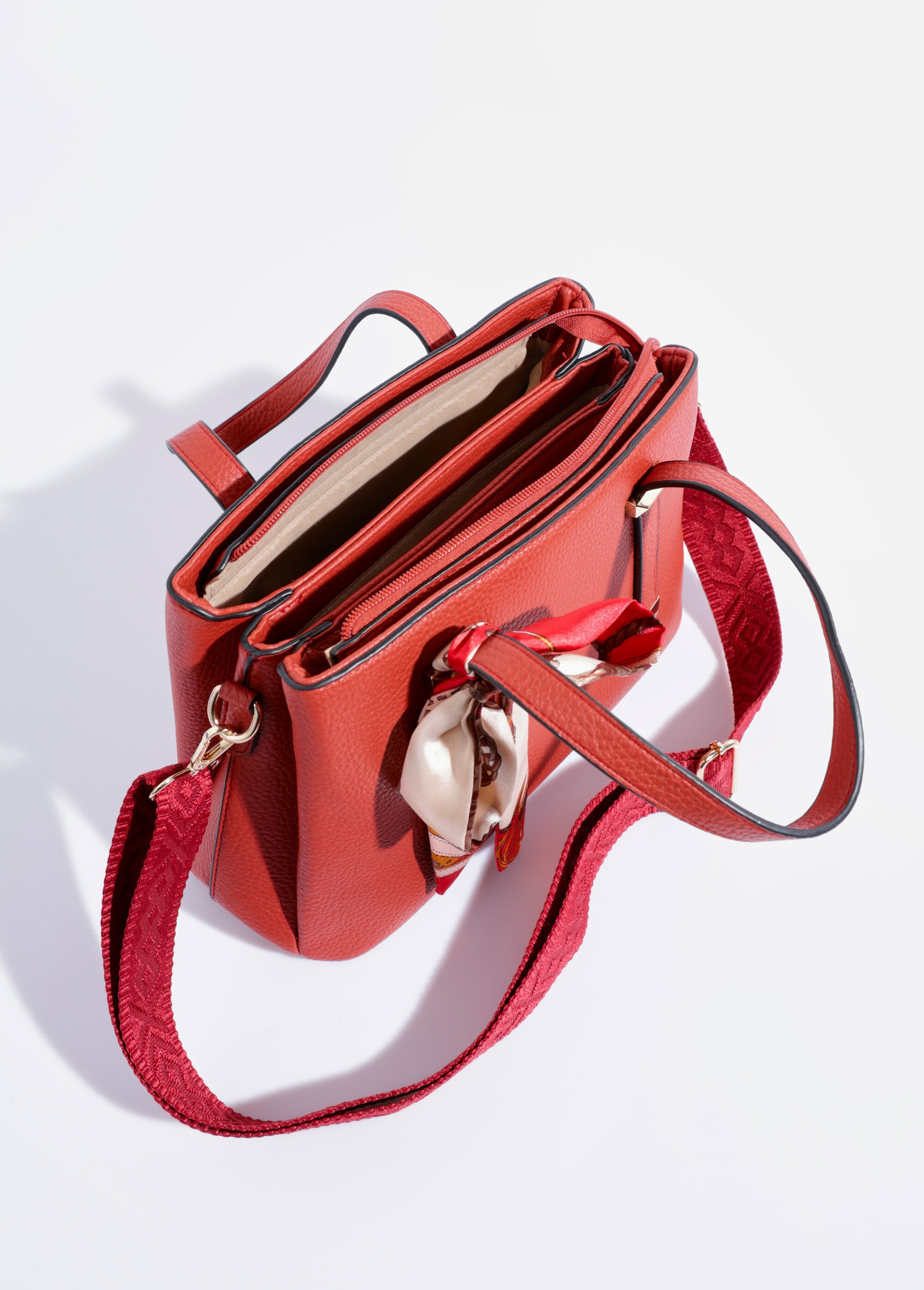 Sac à main porté épaule ou main Femme Rouge BAG-M296 DE1