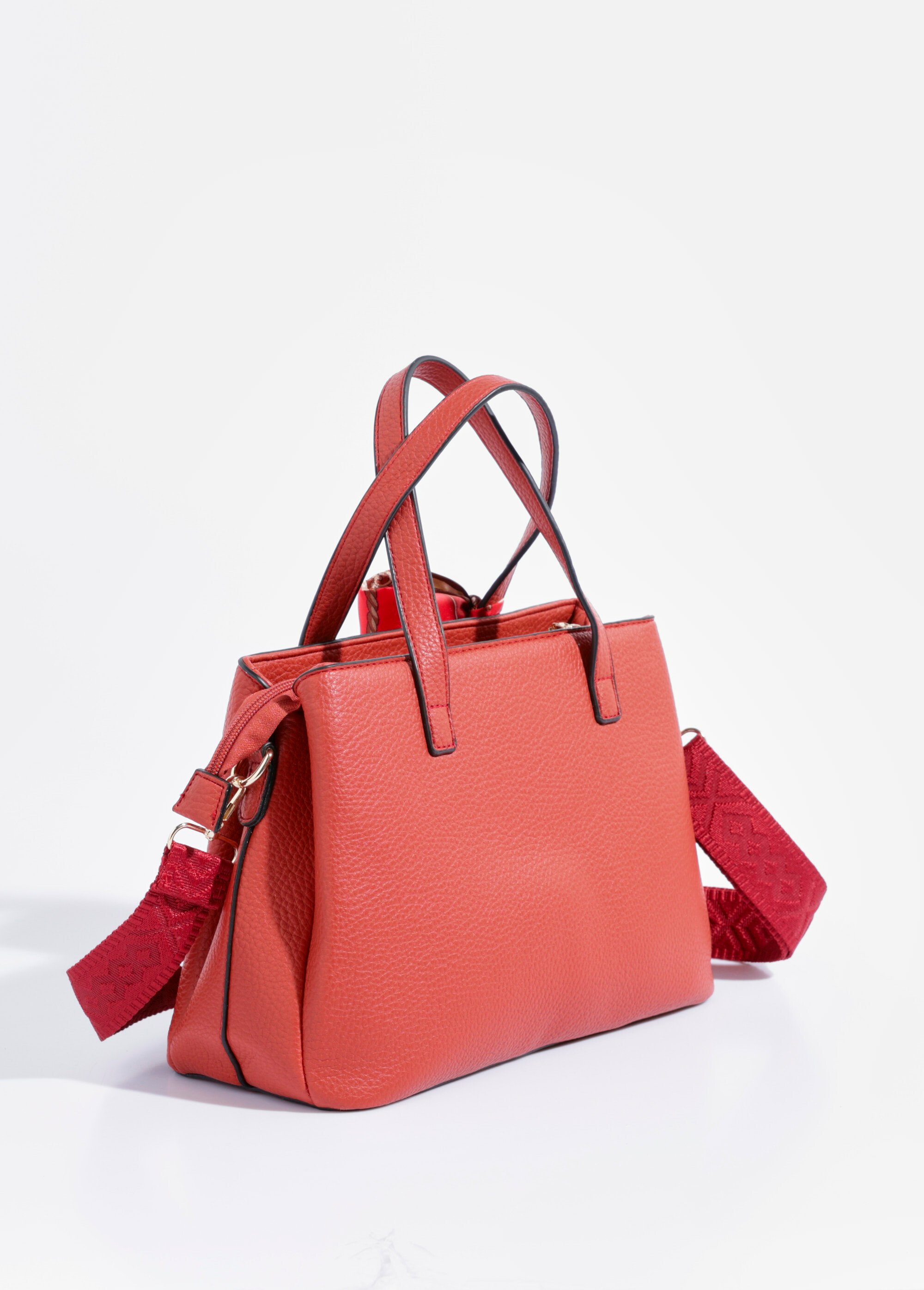 Sac à main porté épaule ou main Femme Rouge BAG-M296 DO1
