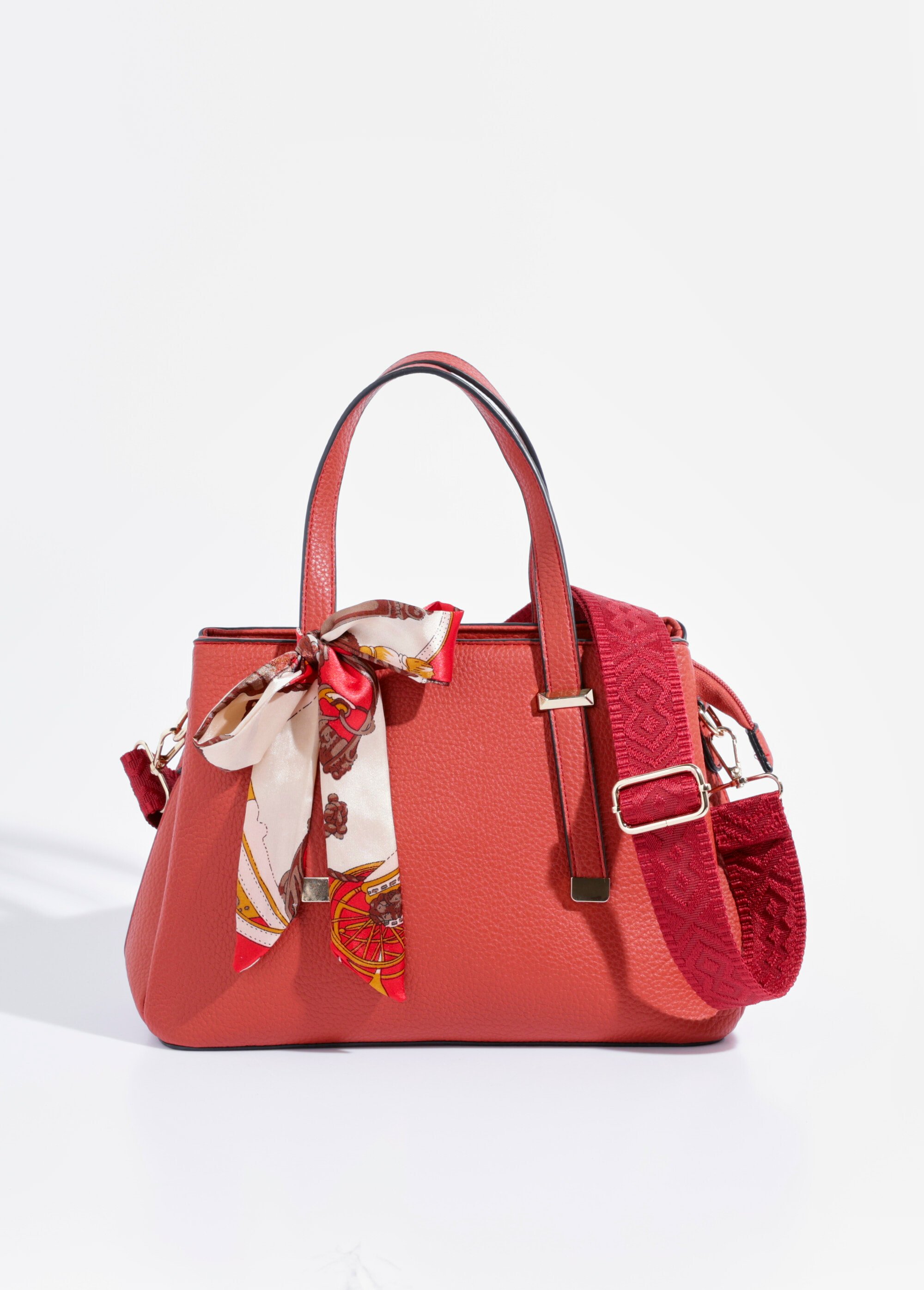 Sac à main porté épaule ou main Femme Rouge BAG-M296 FA2