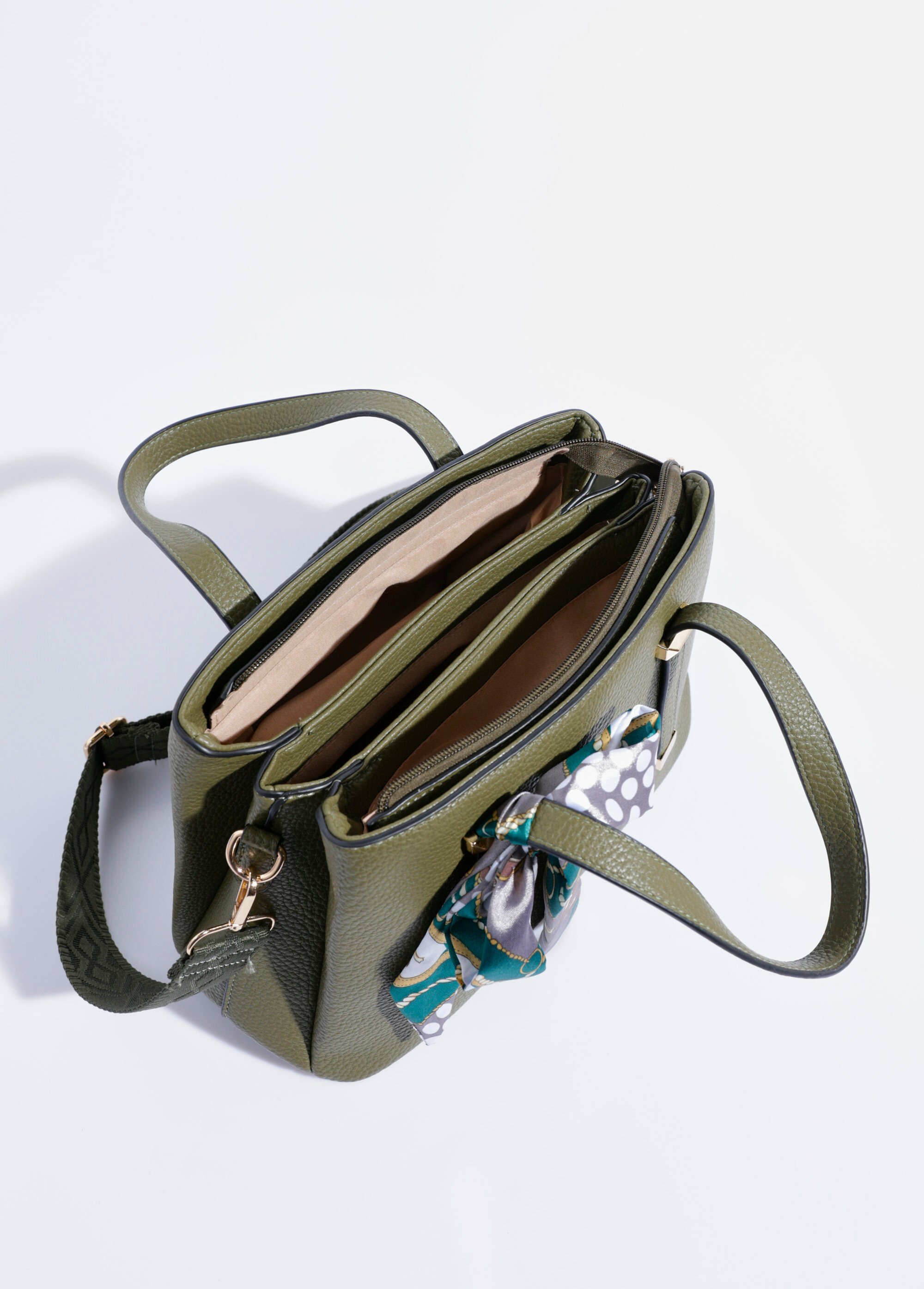 Sac à main porté épaule ou main Femme Vert BAG-M296 DE1