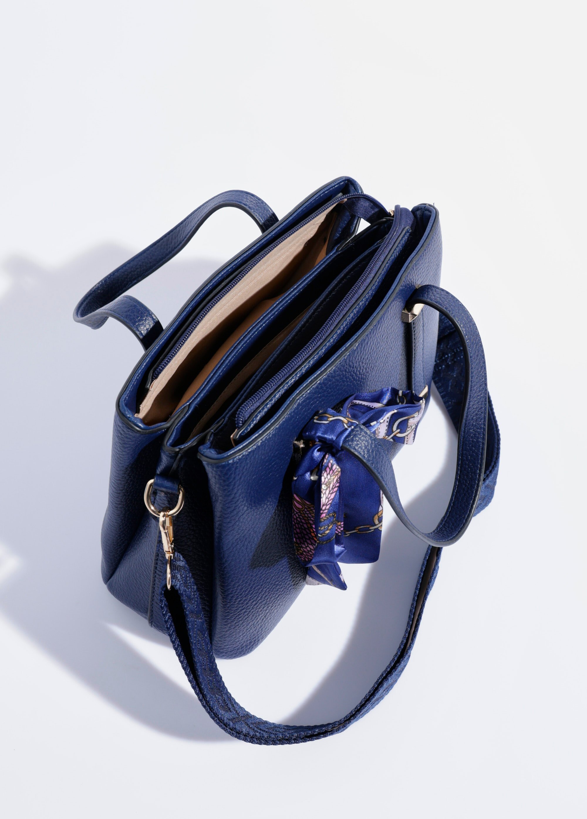 Sac à main porté épaule ou main Femme Bleu BAG-M296 DE1