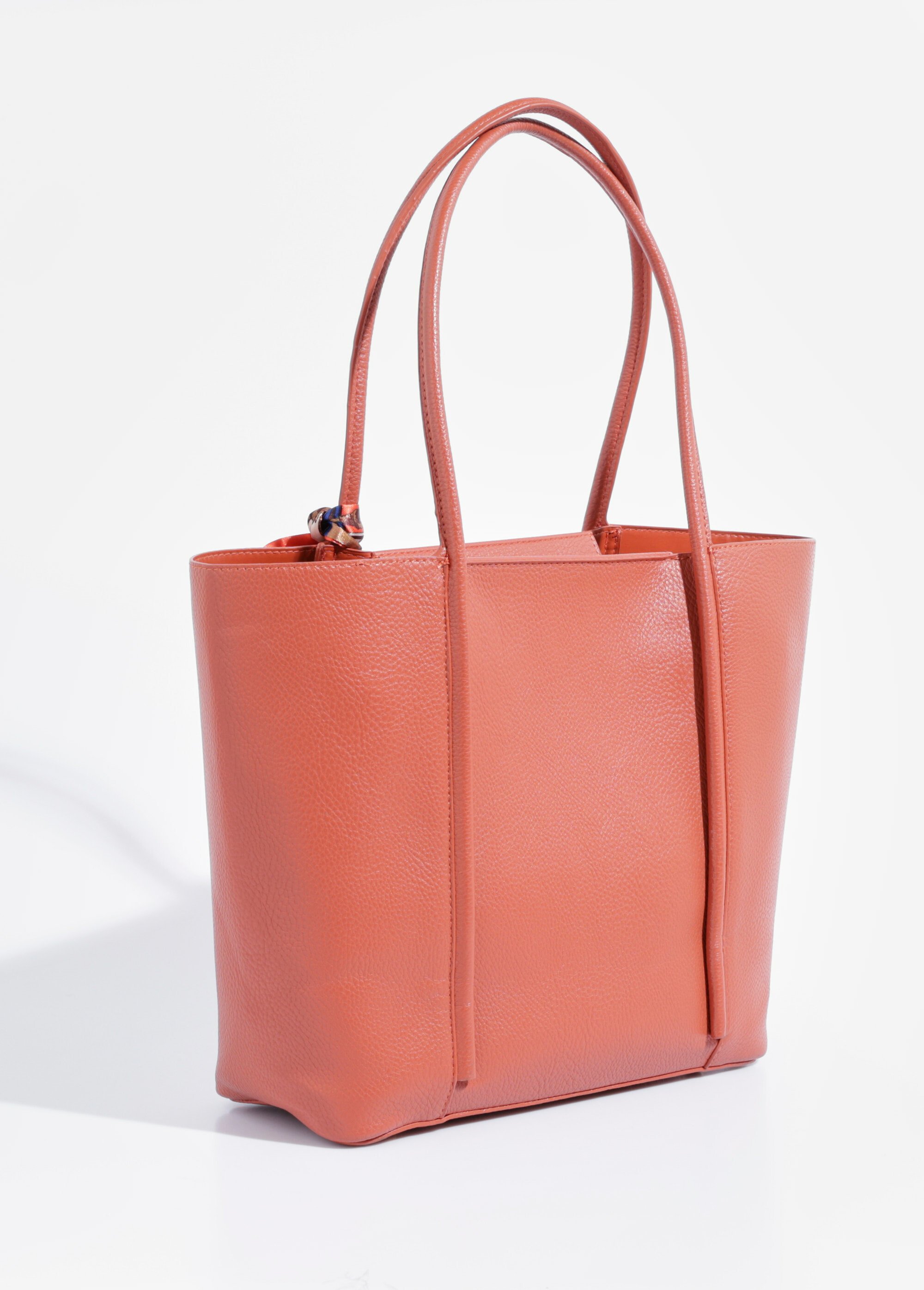 Sac shopping anses courtes + foulard