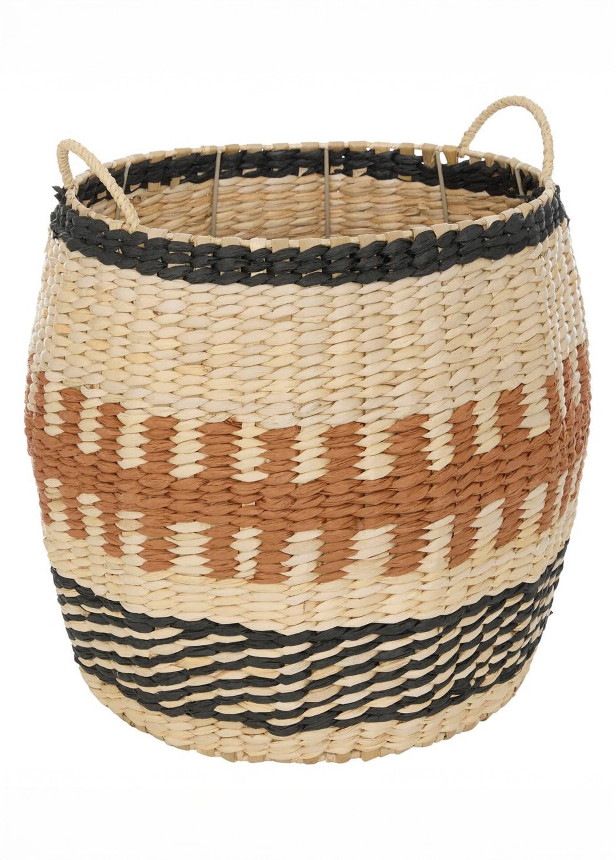 Set de 3 paniers tressés style ethnique