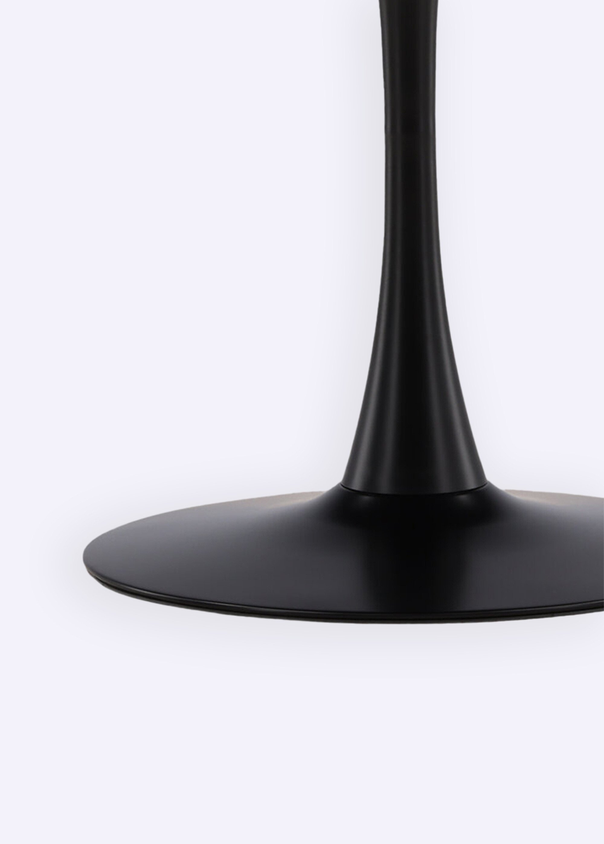 Table acier ronde piètement épuré NOIR VEN-19996-060 DE2