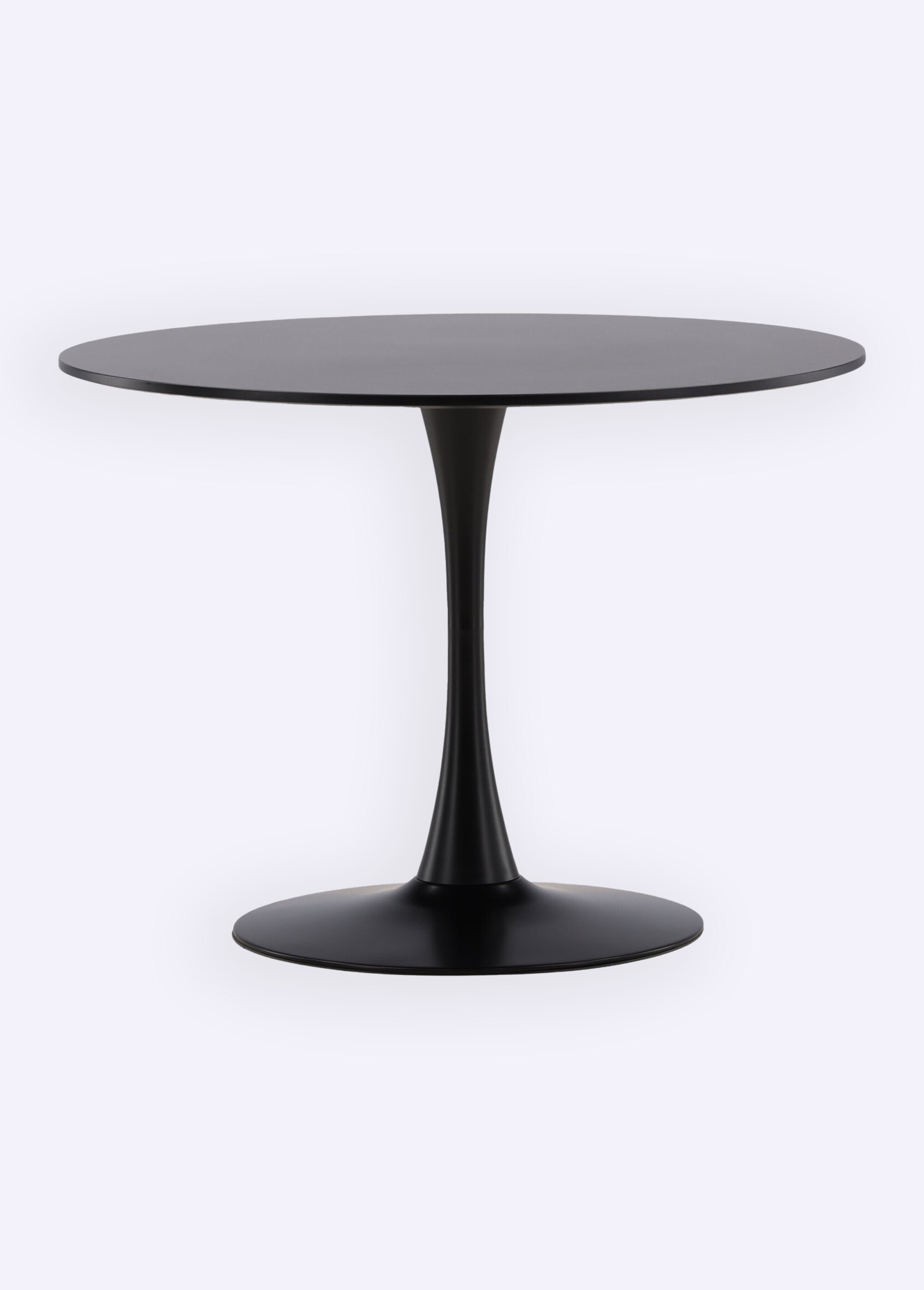 Table acier ronde piètement épuré NOIR VEN-19996-060 FA1