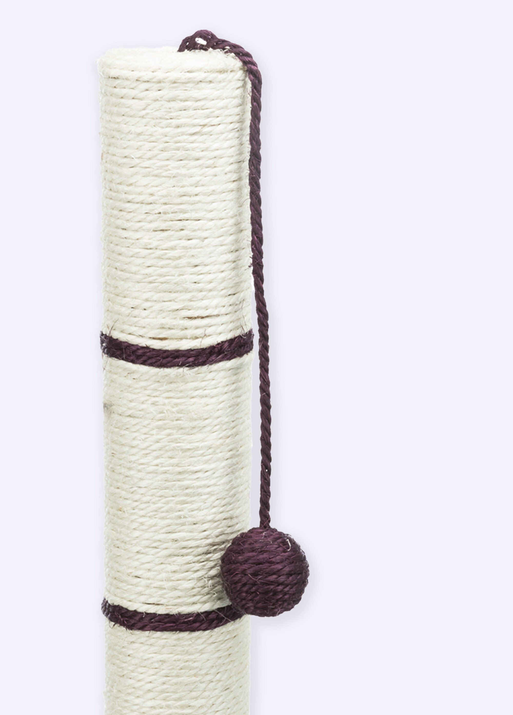 Tronc à griffer sisal + balle, pour chat