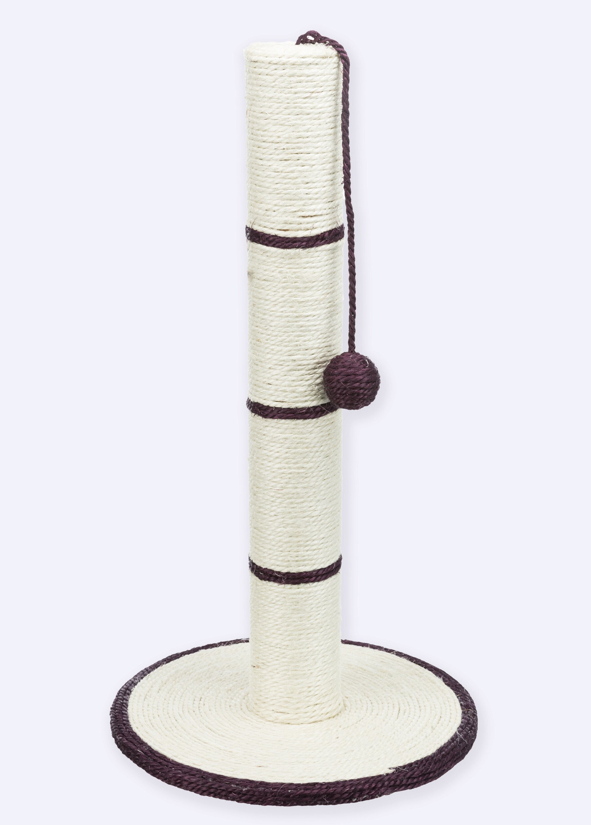 Tronc à griffer sisal + balle, pour chat