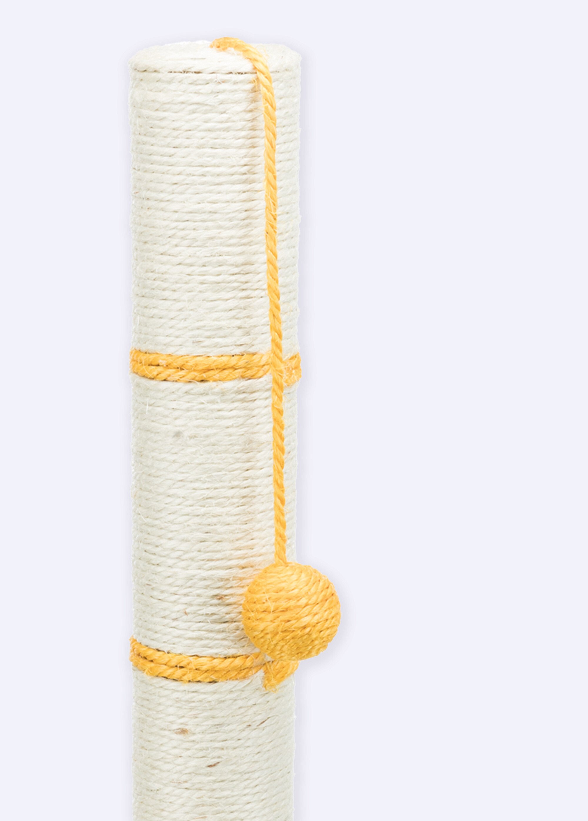 Tronc à griffer sisal + balle, pour chat JAUNE TRX-4310 DE1