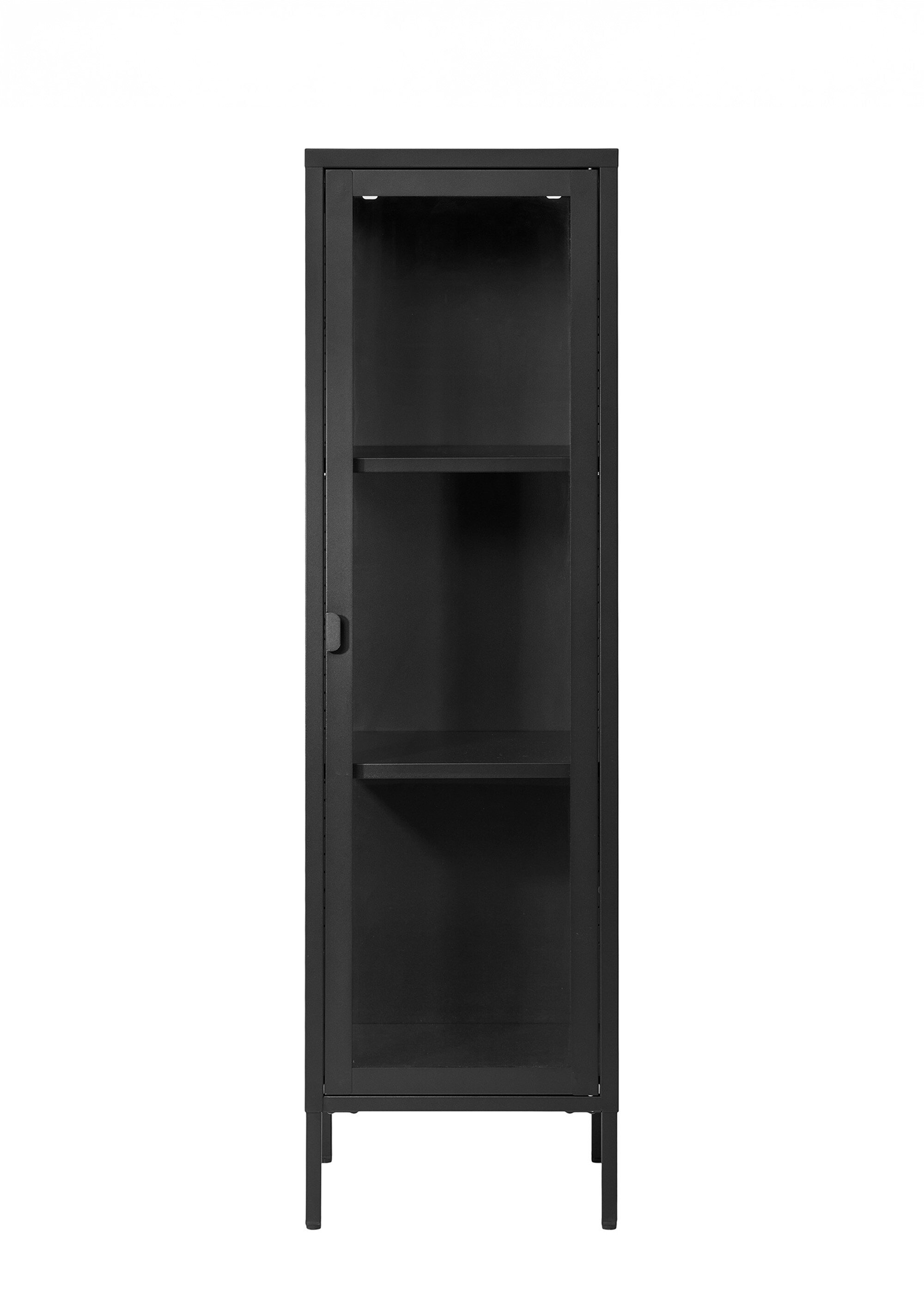 Armoire vitrée 1 porte en métal