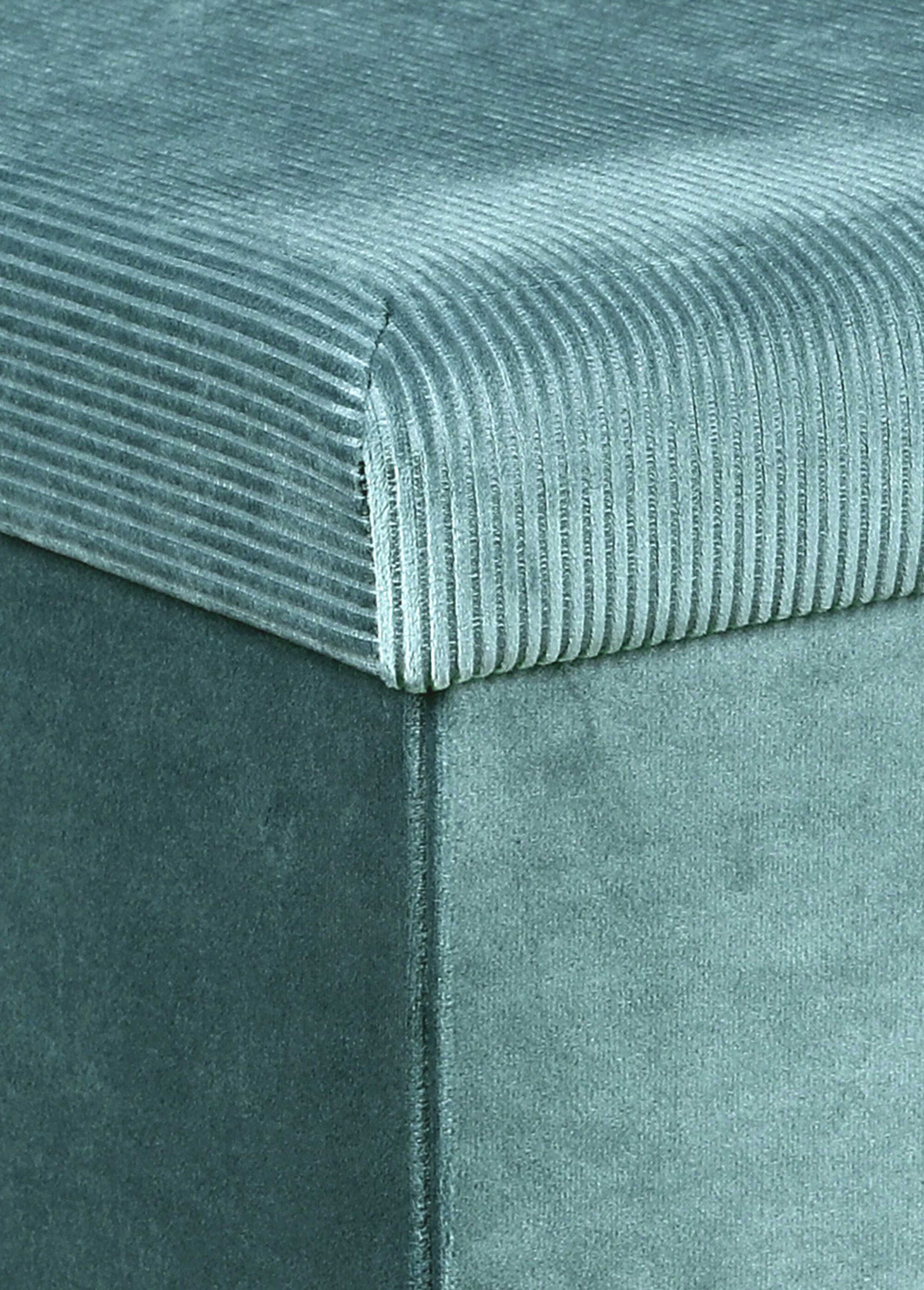 Banc coffre en velours cotelé GIULIA BLEU CMP-HD6817 DE4