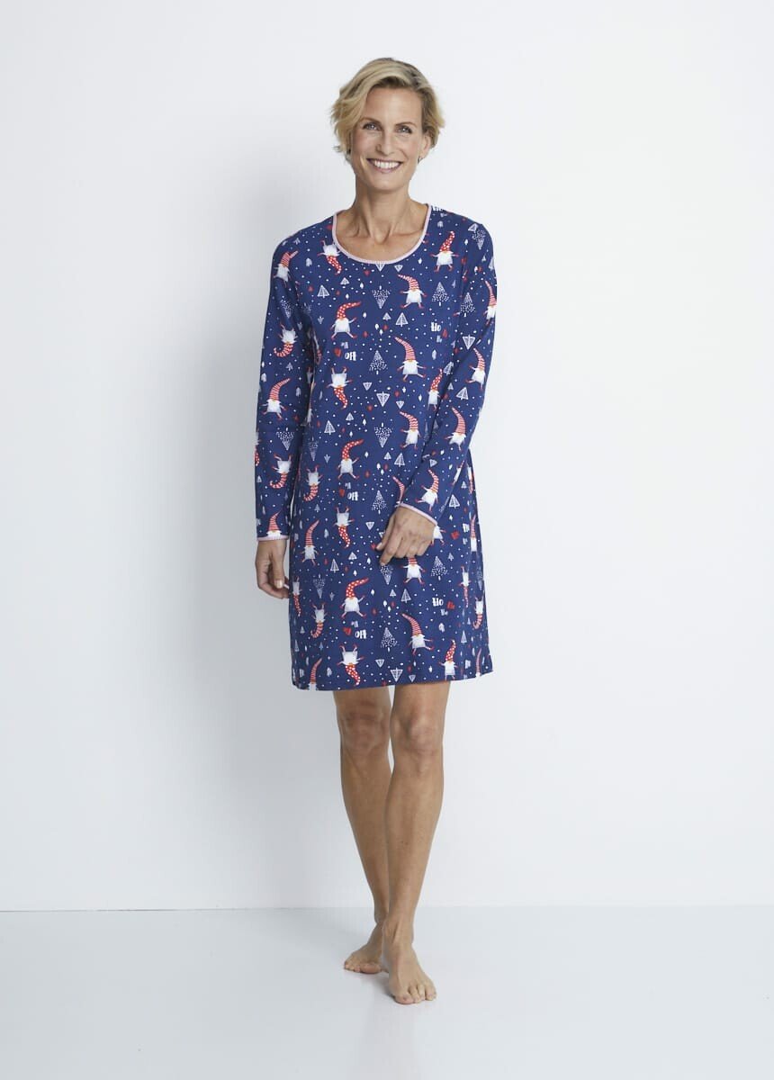 Chemise de nuit tee-shirt imprimé lutins