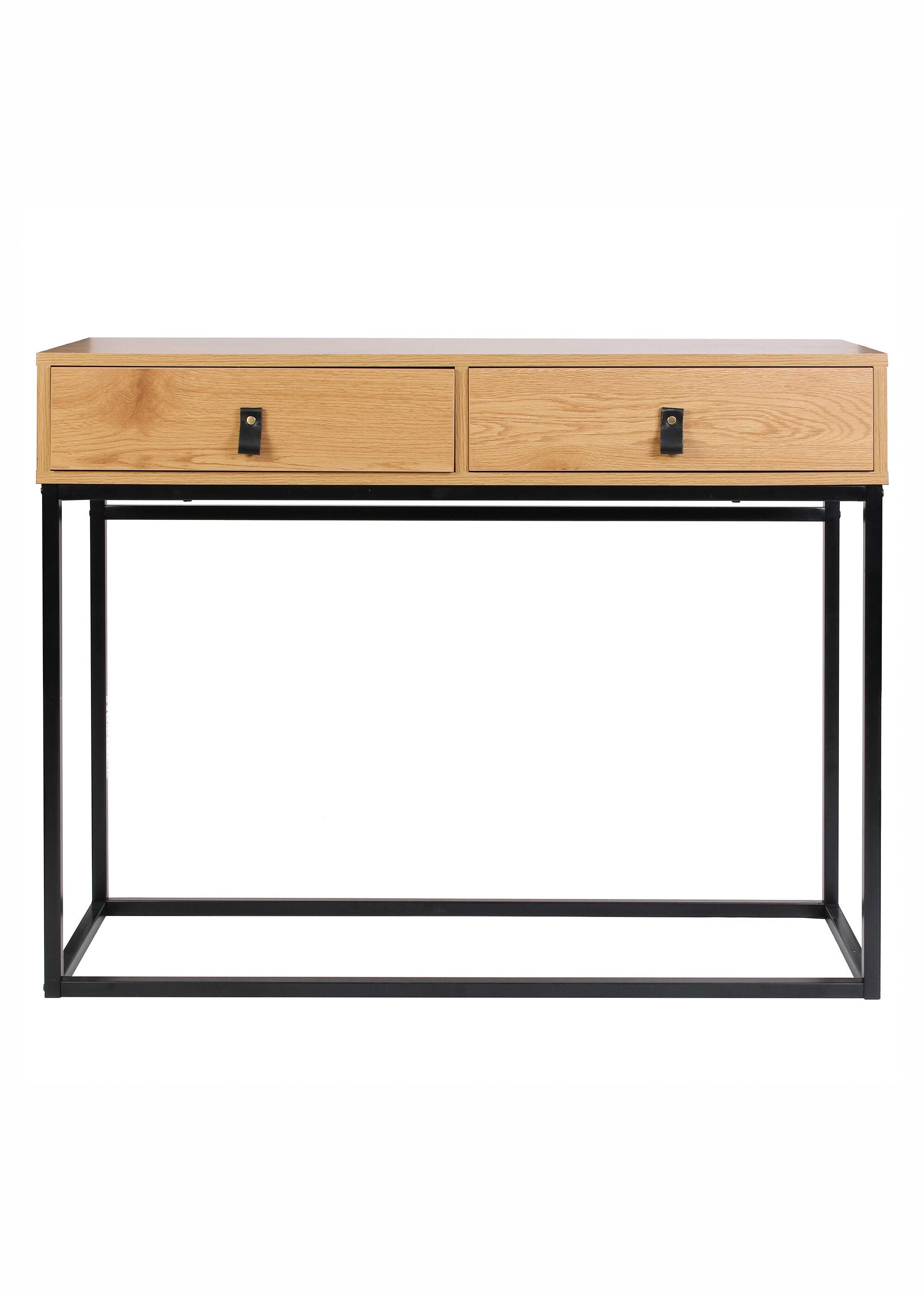 Console en bois clair et métal ABBOTT BEIGE CMP-HD6623 DE1