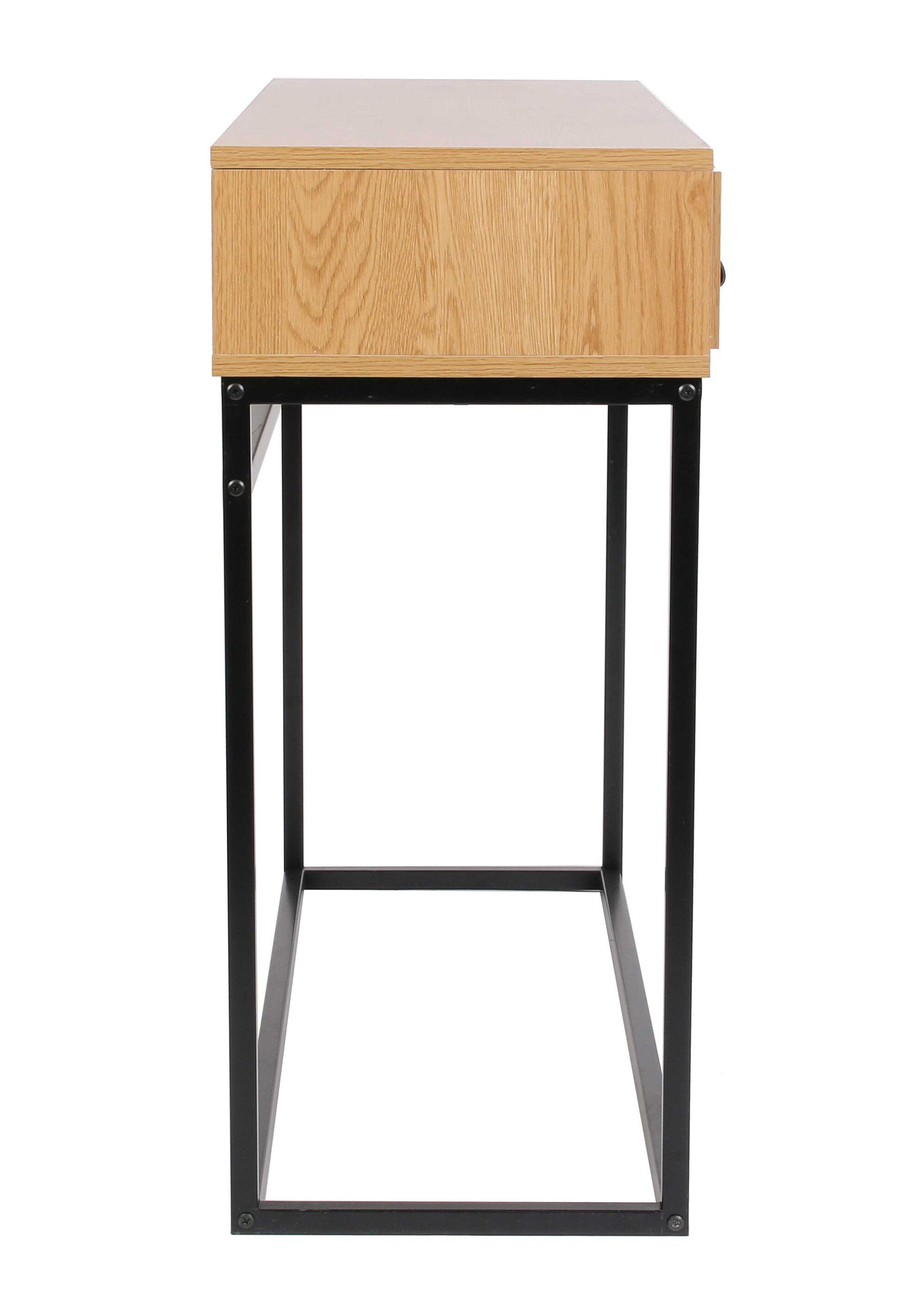 Console en bois clair et métal ABBOTT BEIGE CMP-HD6623 DR1