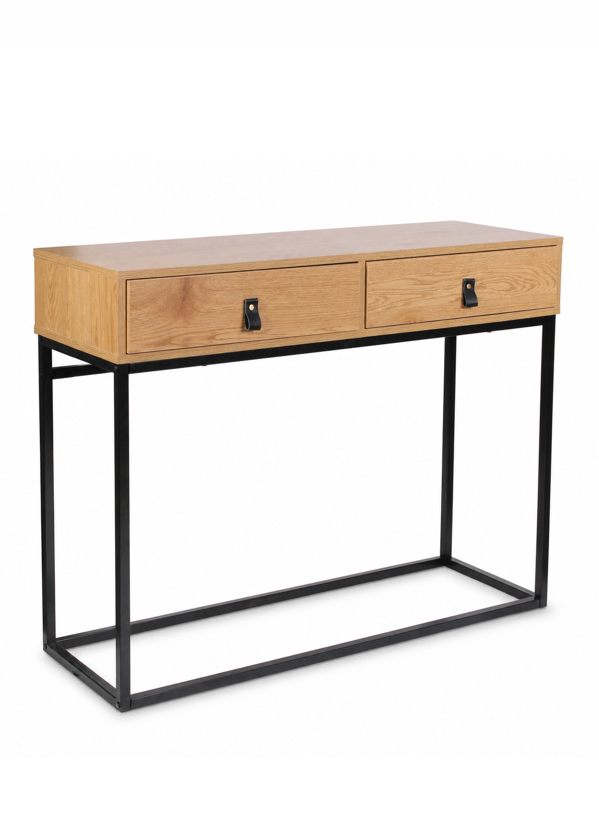 Console en bois clair et métal ABBOTT BEIGE CMP-HD6623 FA1