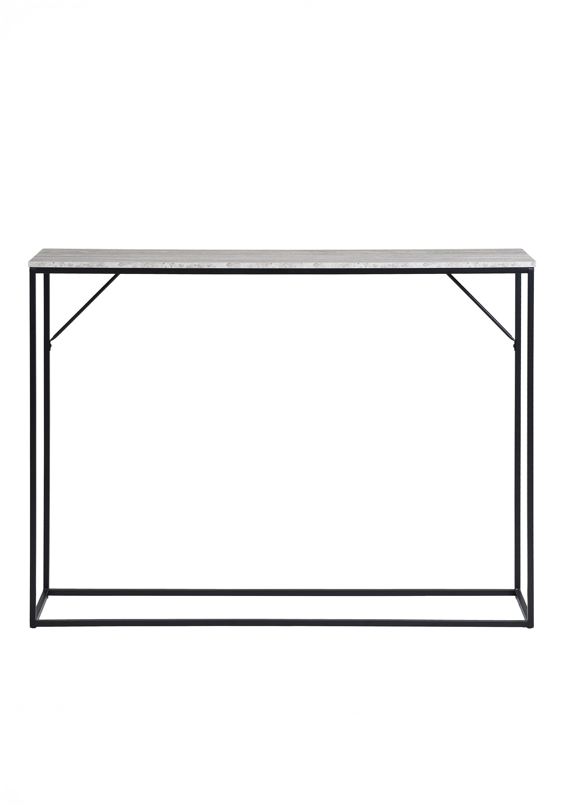 Console épurée, dessus façon pierre