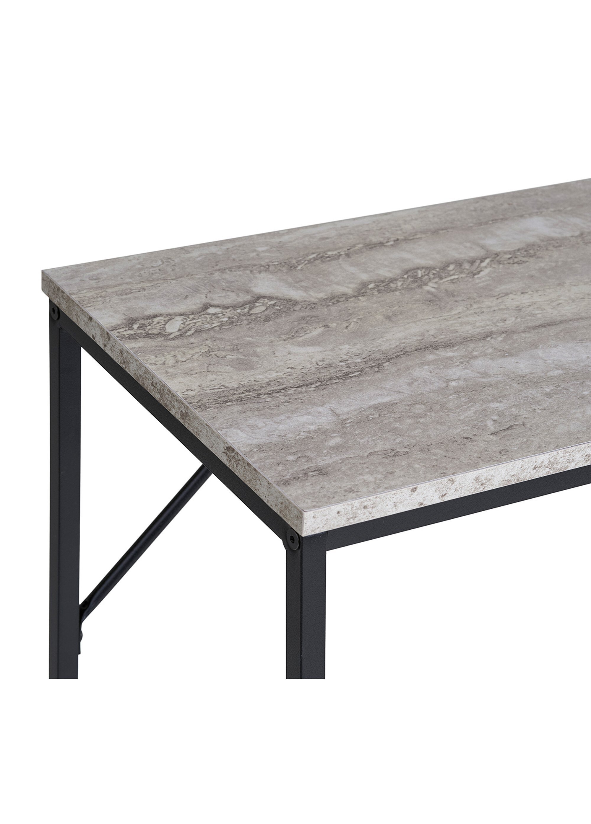 Console épurée, dessus façon pierre NOIR HN-2302001 DE2