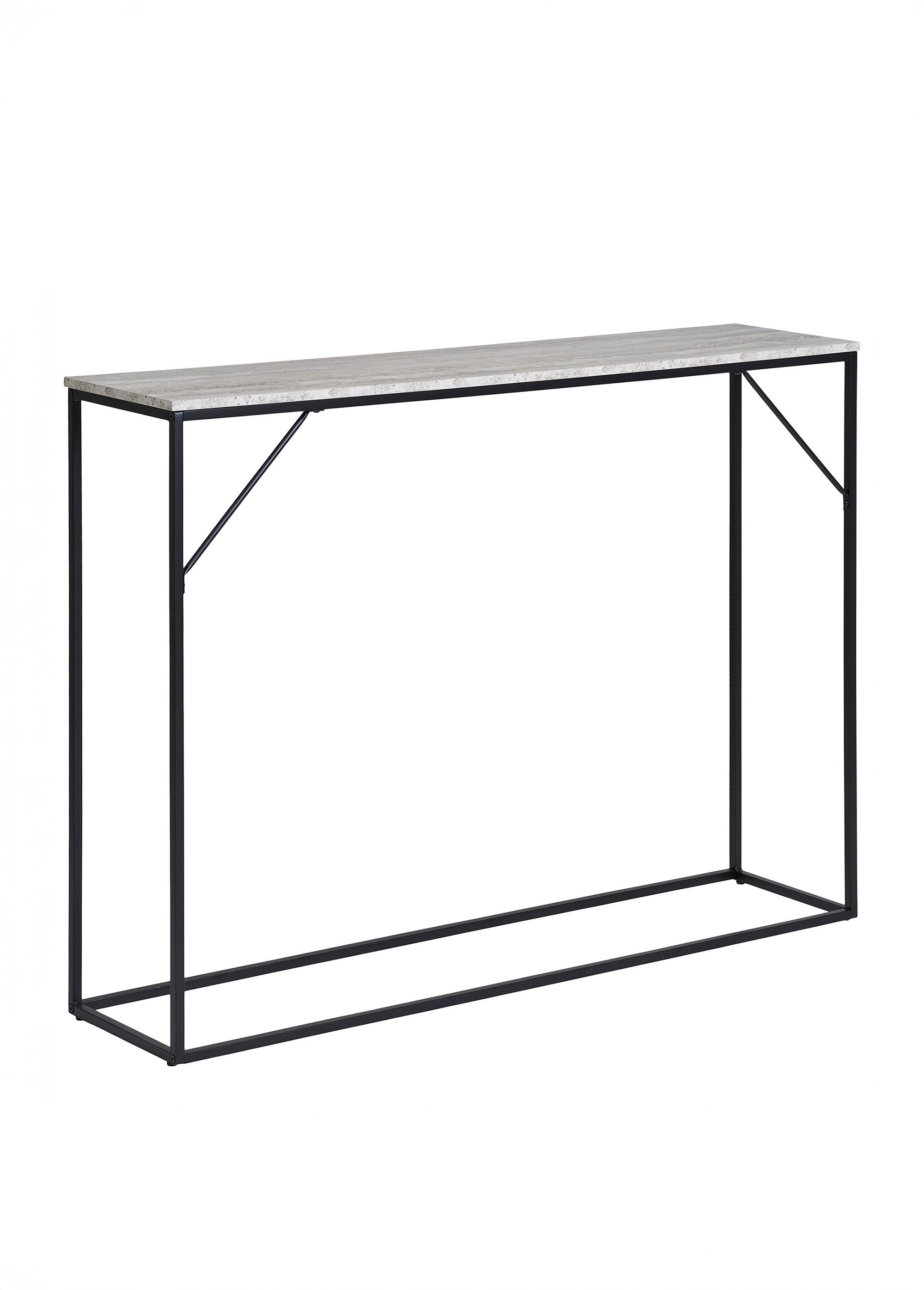 Console épurée, dessus façon pierre