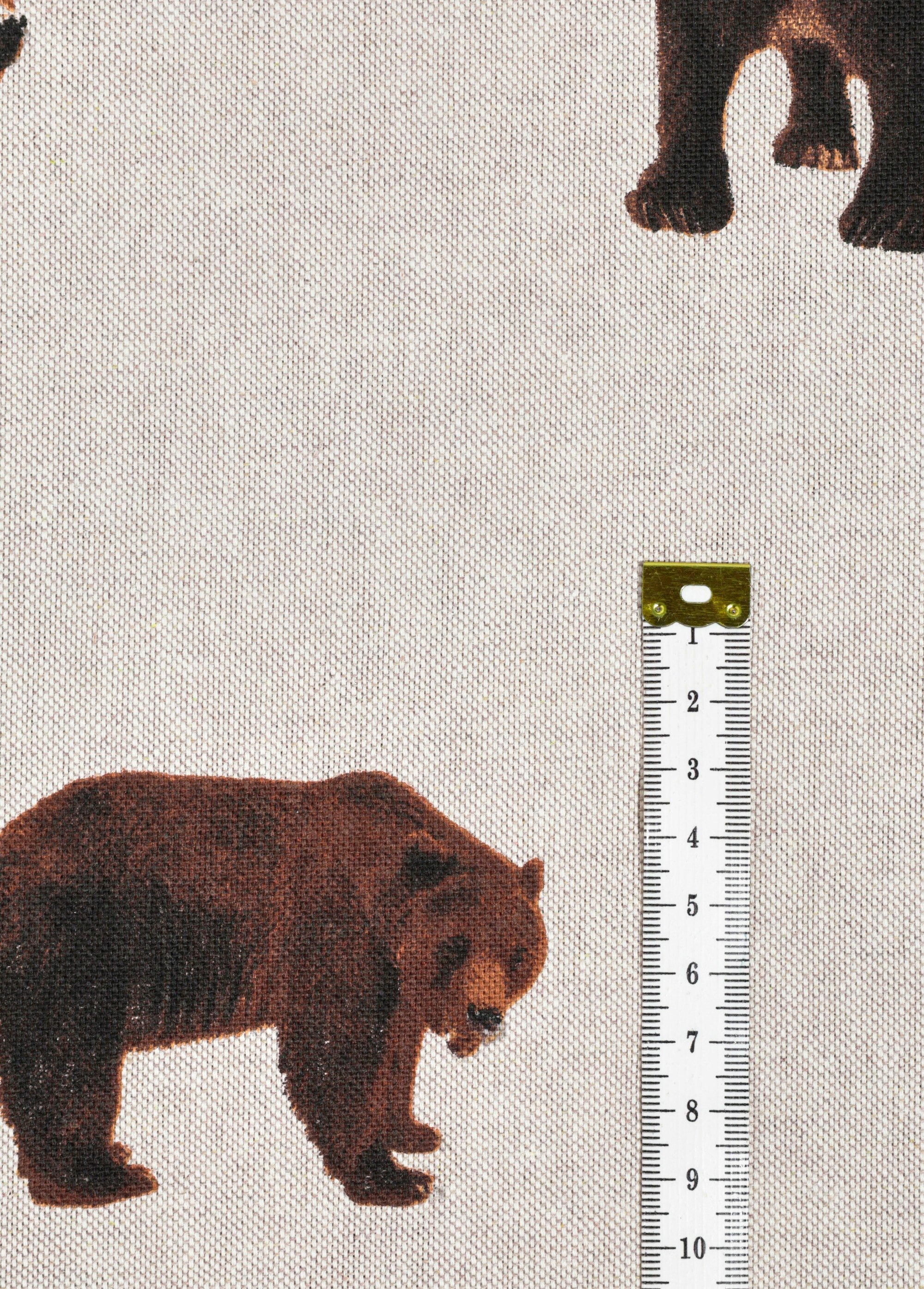 Coupon déco aspect lin, ours 3x1,4m