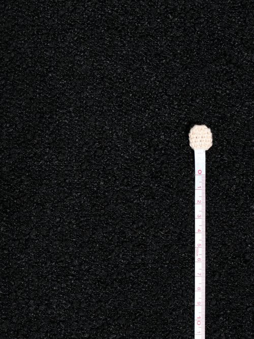 Coupon habillement, jersey bouclette NOIR COT142985 DE1