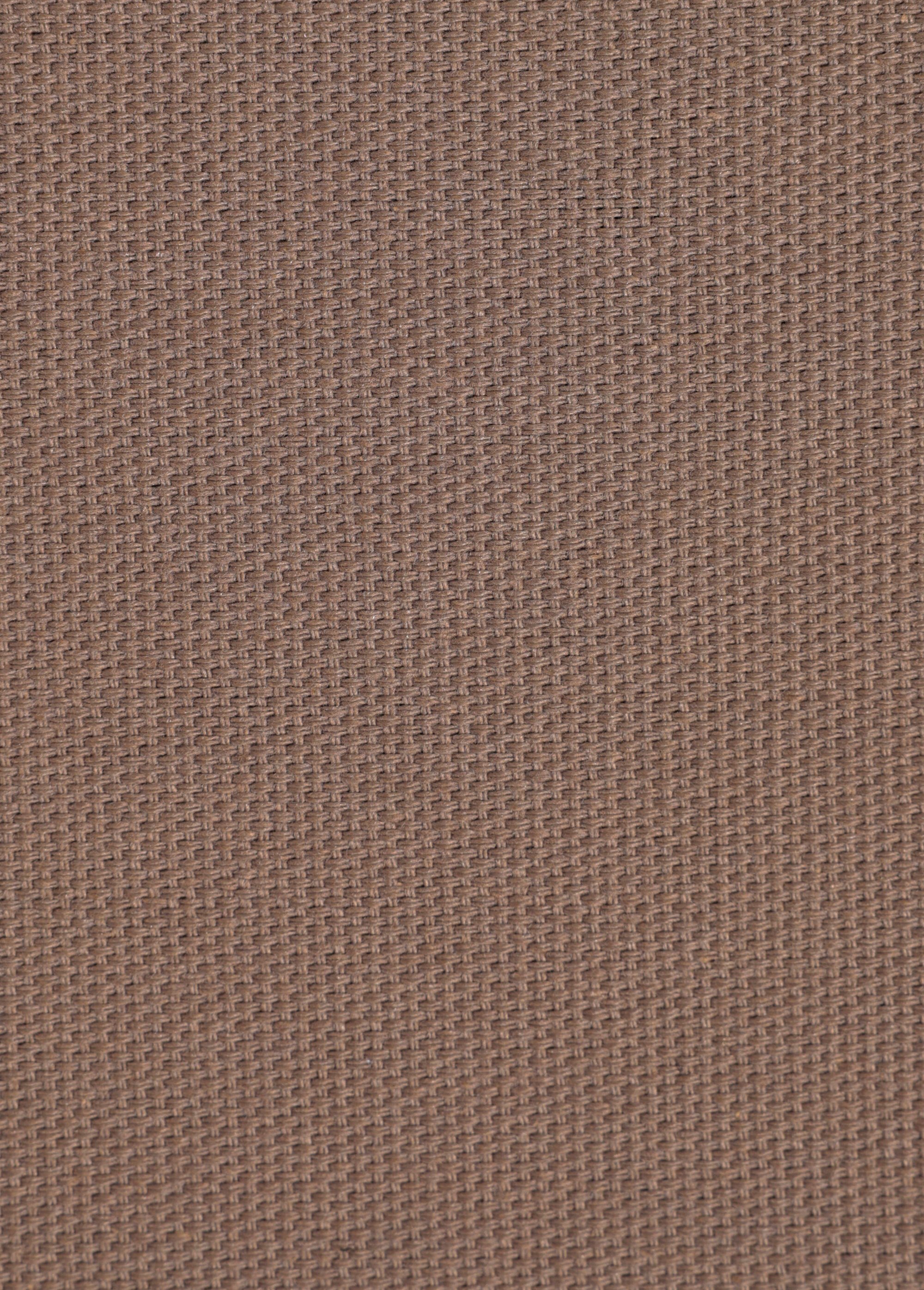 Coupon tissu pur coton, natté uni MARRON COT59985 DE2