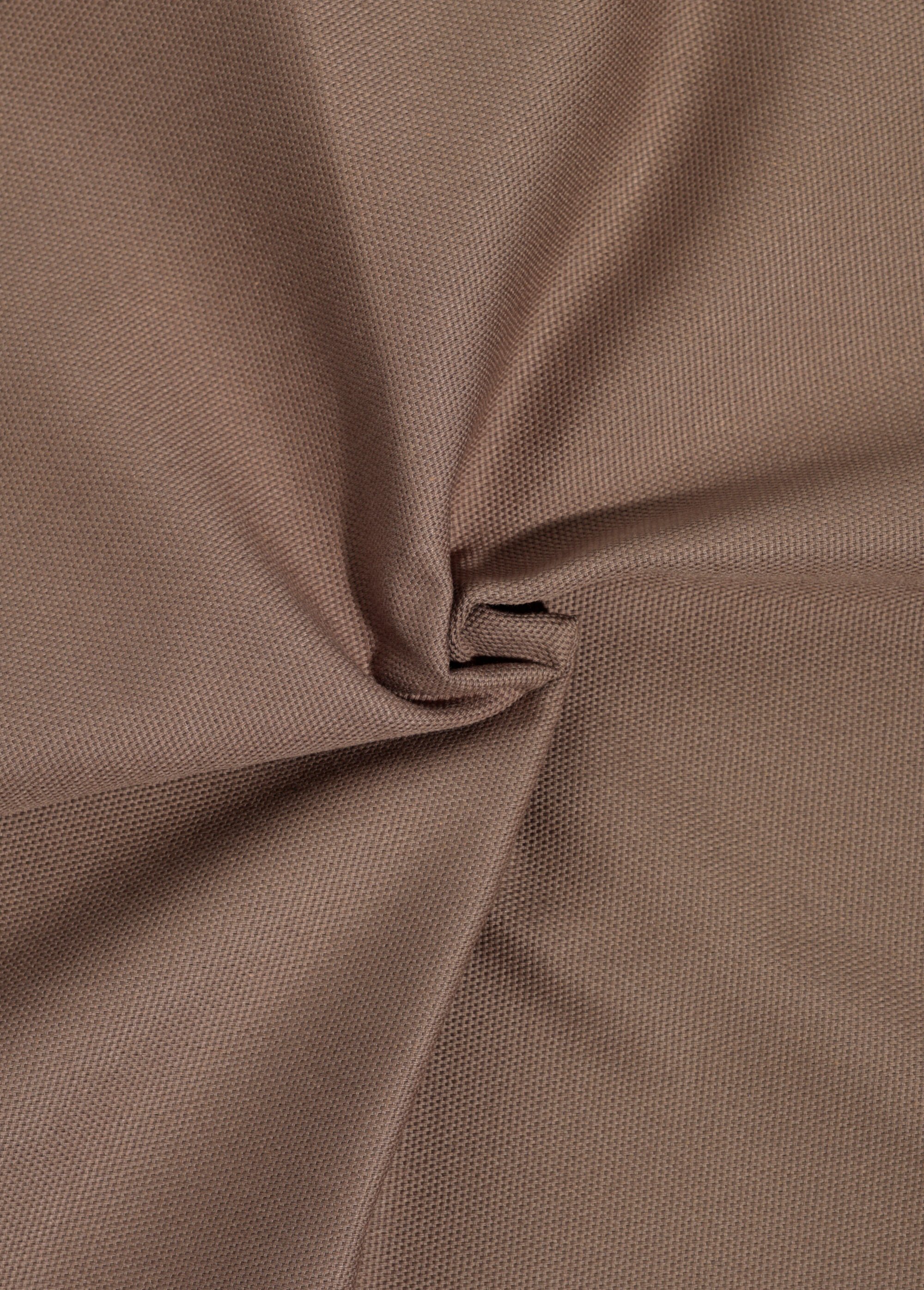 Coupon tissu pur coton, natté uni MARRON COT59985 FA1