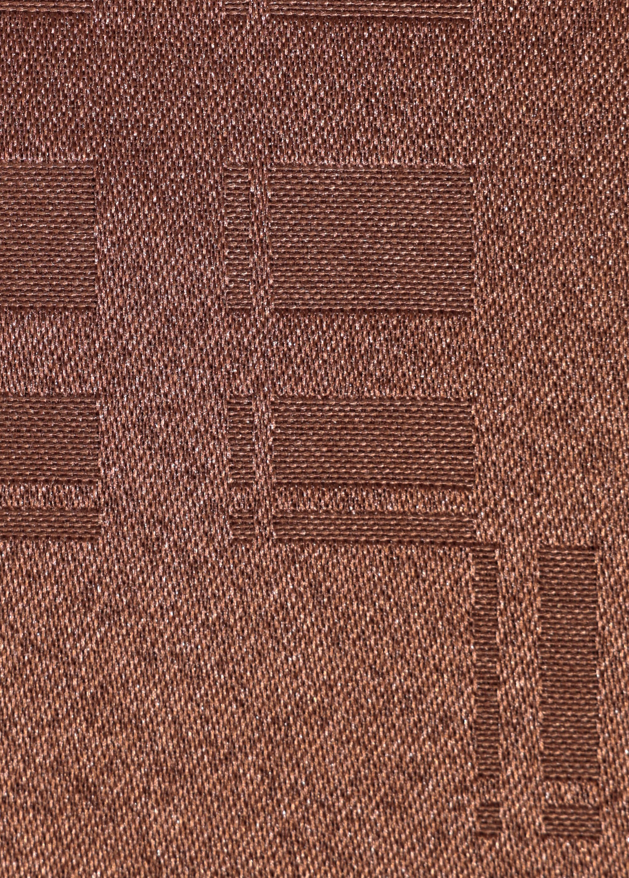 Coupon tissu, satin damassé anti taches MARRON COT142033 DE2