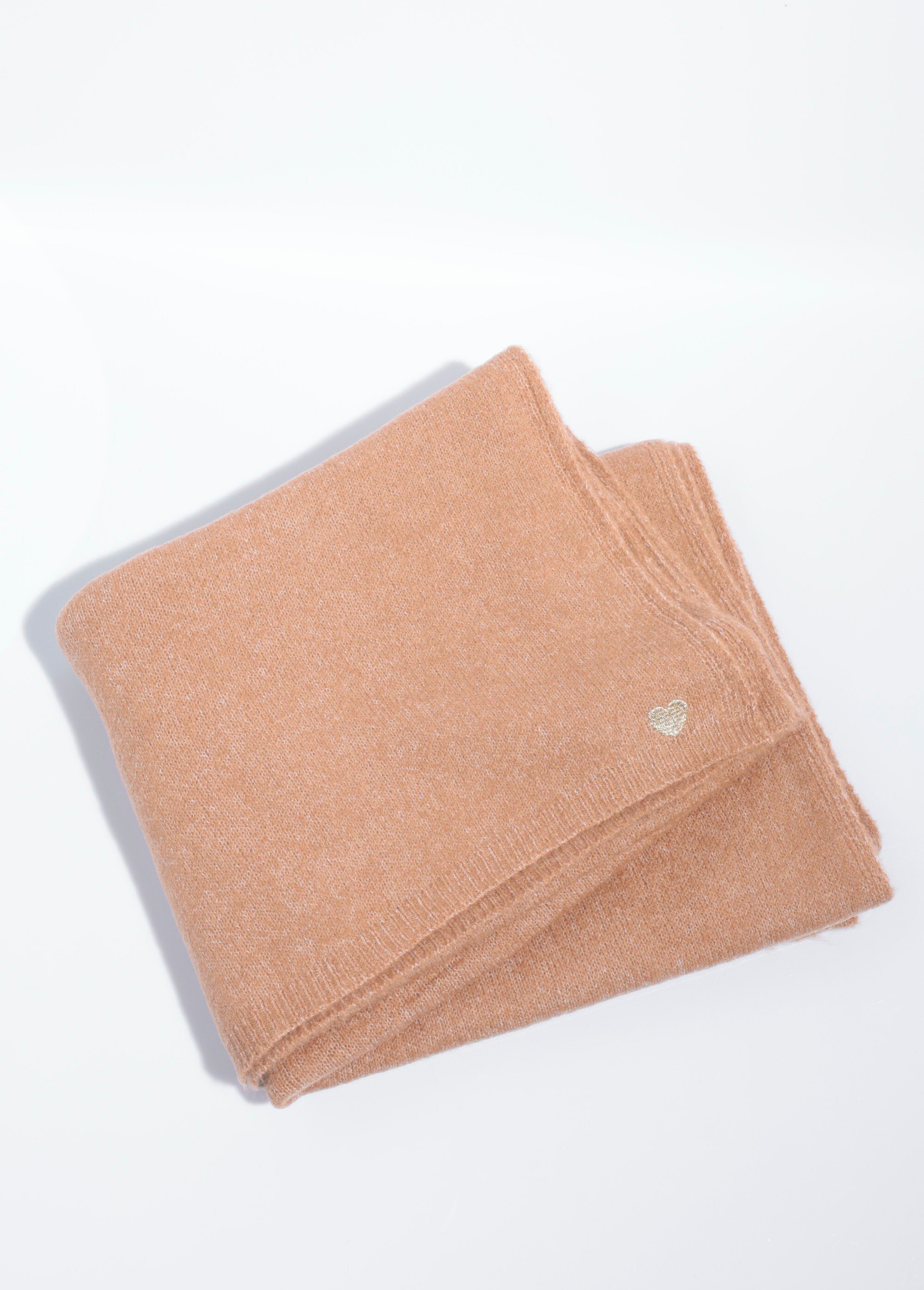 Echarpe fines cotes chaude en laine Femme Beige JUBA0005 AP1