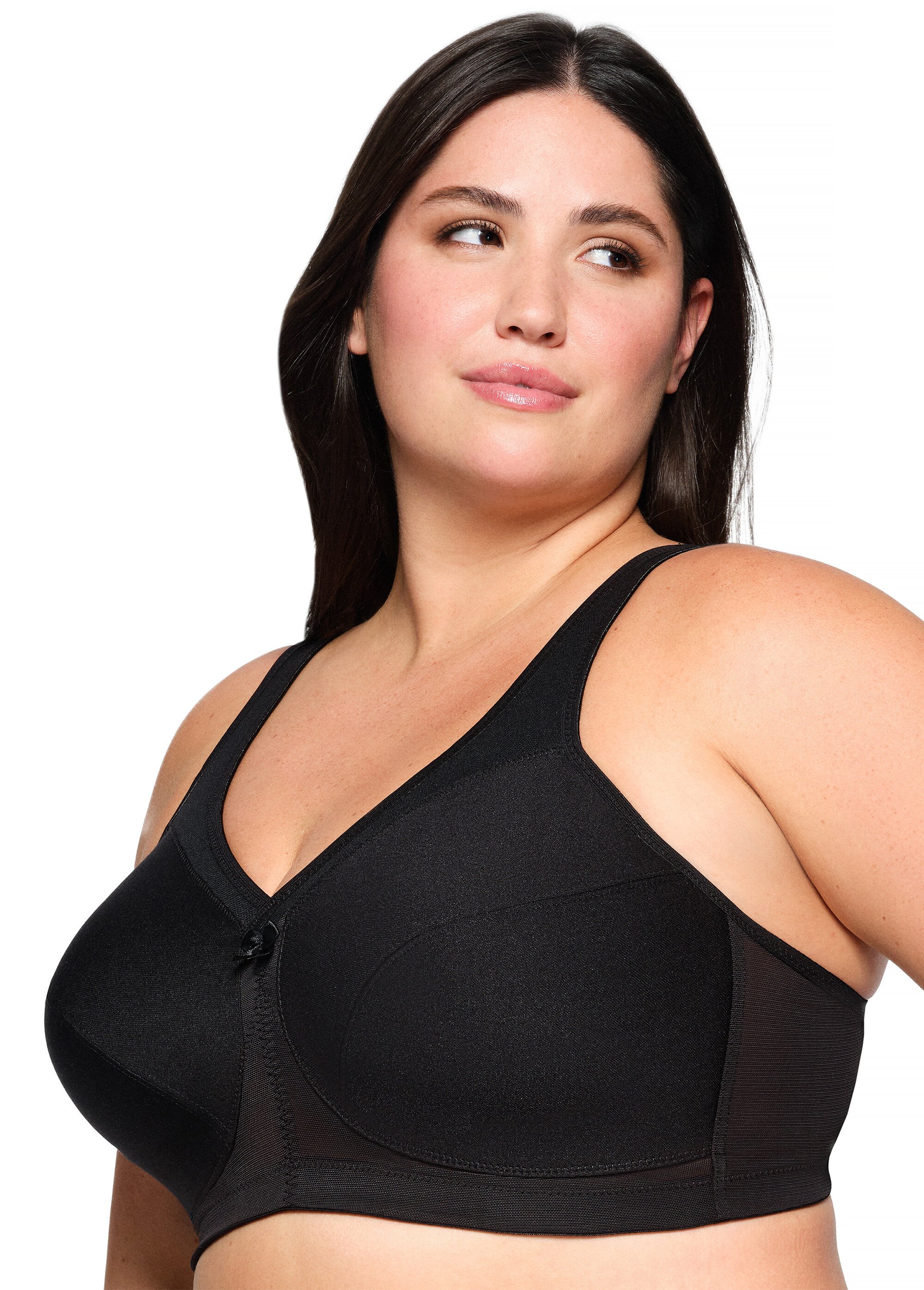 Soutien-gorge MagicLift Maintien Actif Sans Armatures Spécial Grandes Tailles n°1005 Femme Grande Taille Noir 1005 GA1