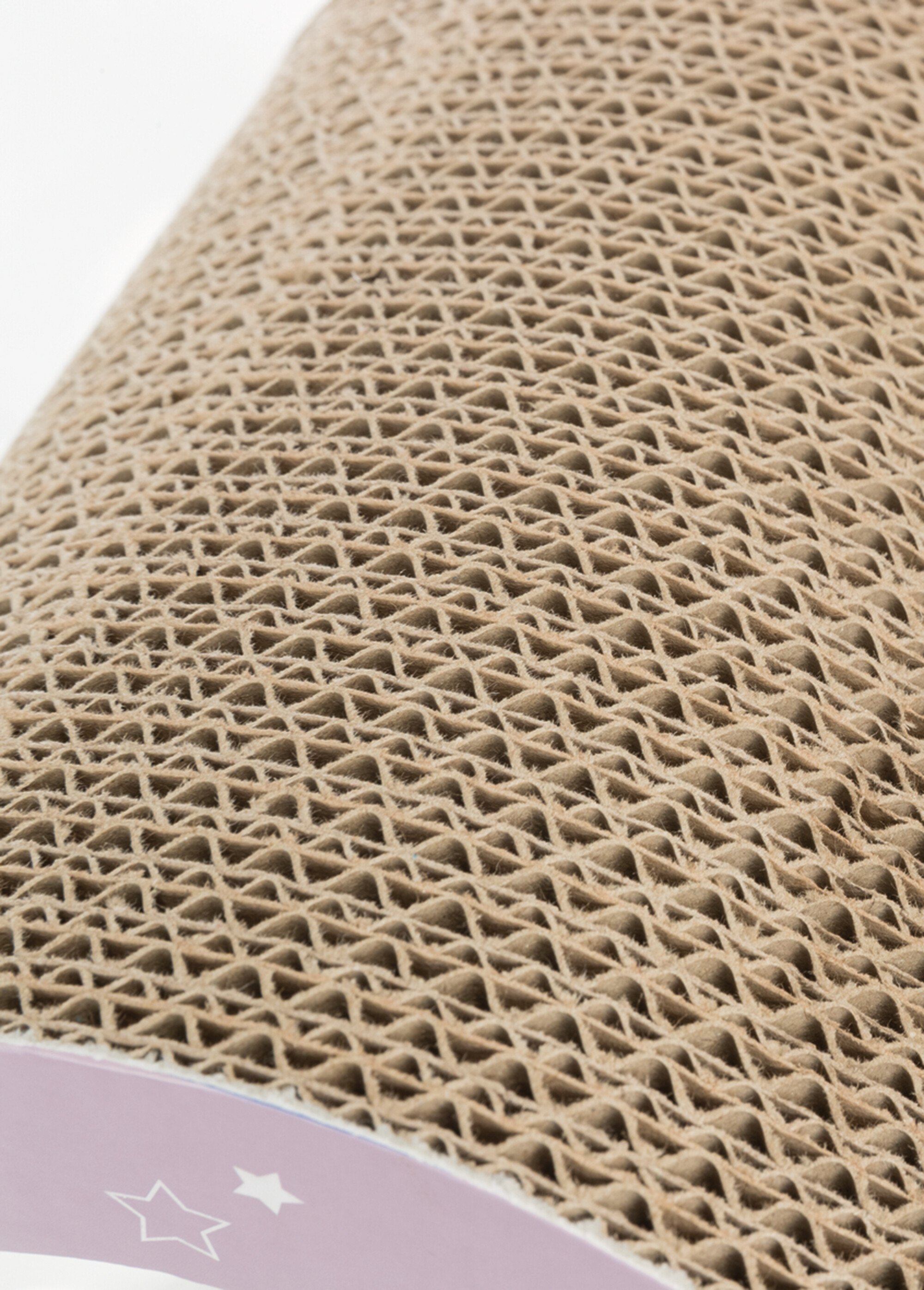 Griffoir carton forme vague, pour chat MAUVE ET MENTHE TRX-48012 DE2