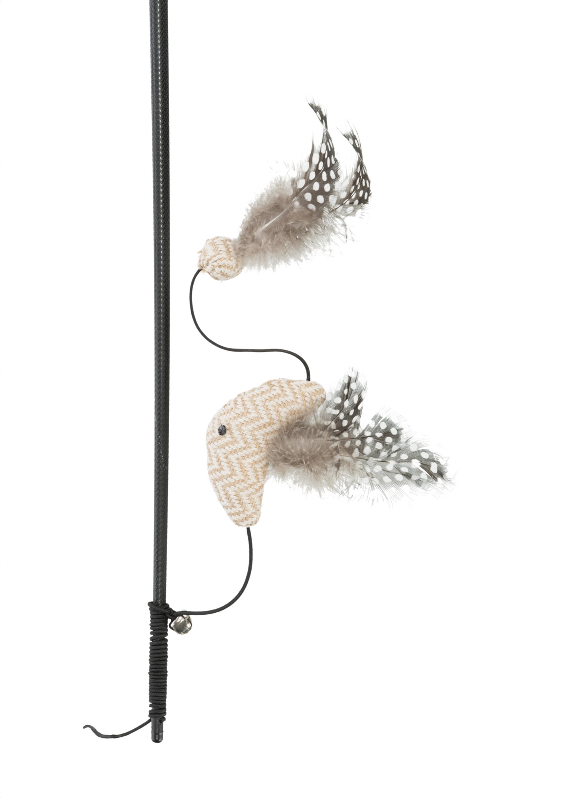 Jouet canne à pêche + poisson, pour chat NOIR TRX-45484 DE2