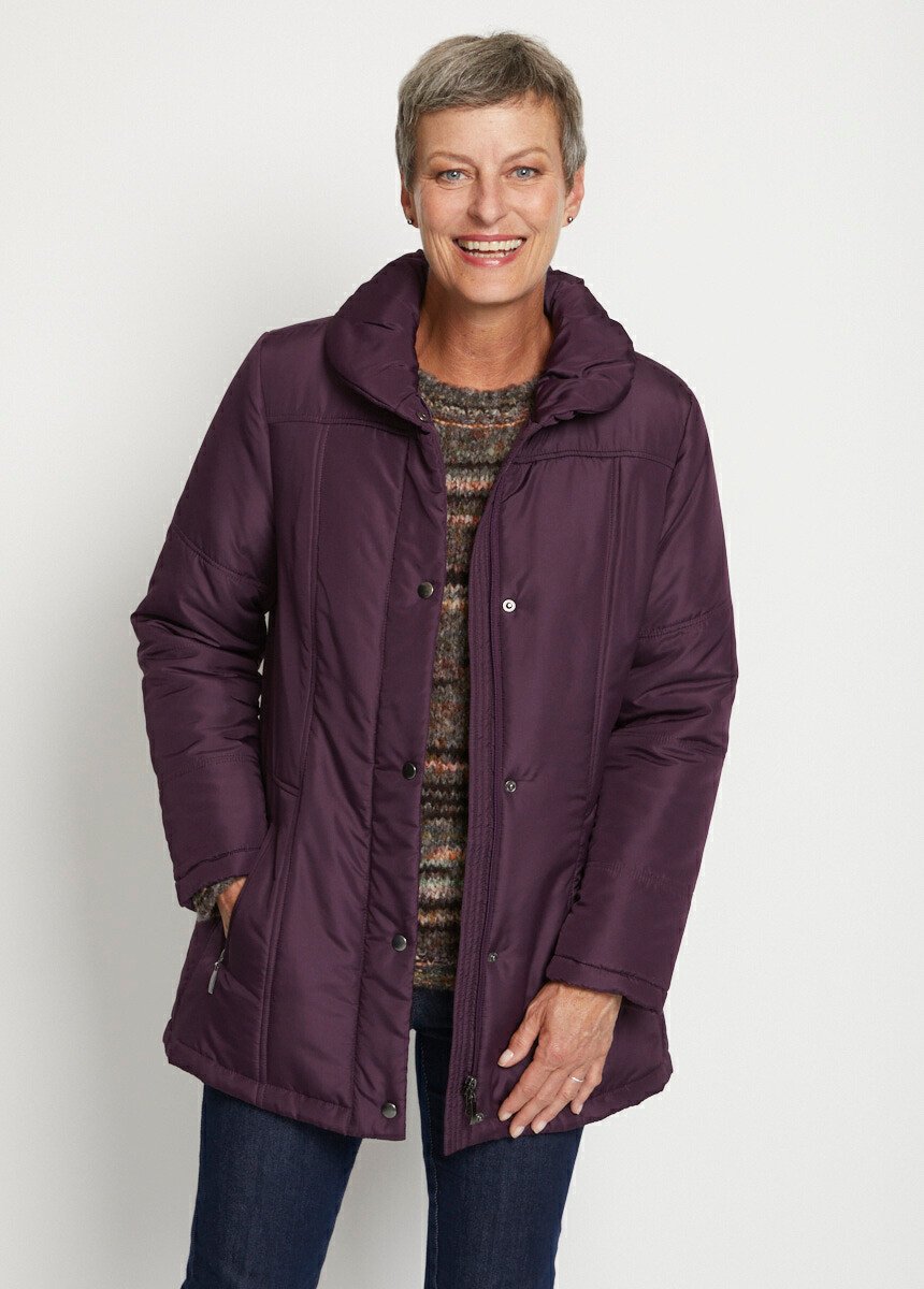 Parka courte matelassée Violet Afibel