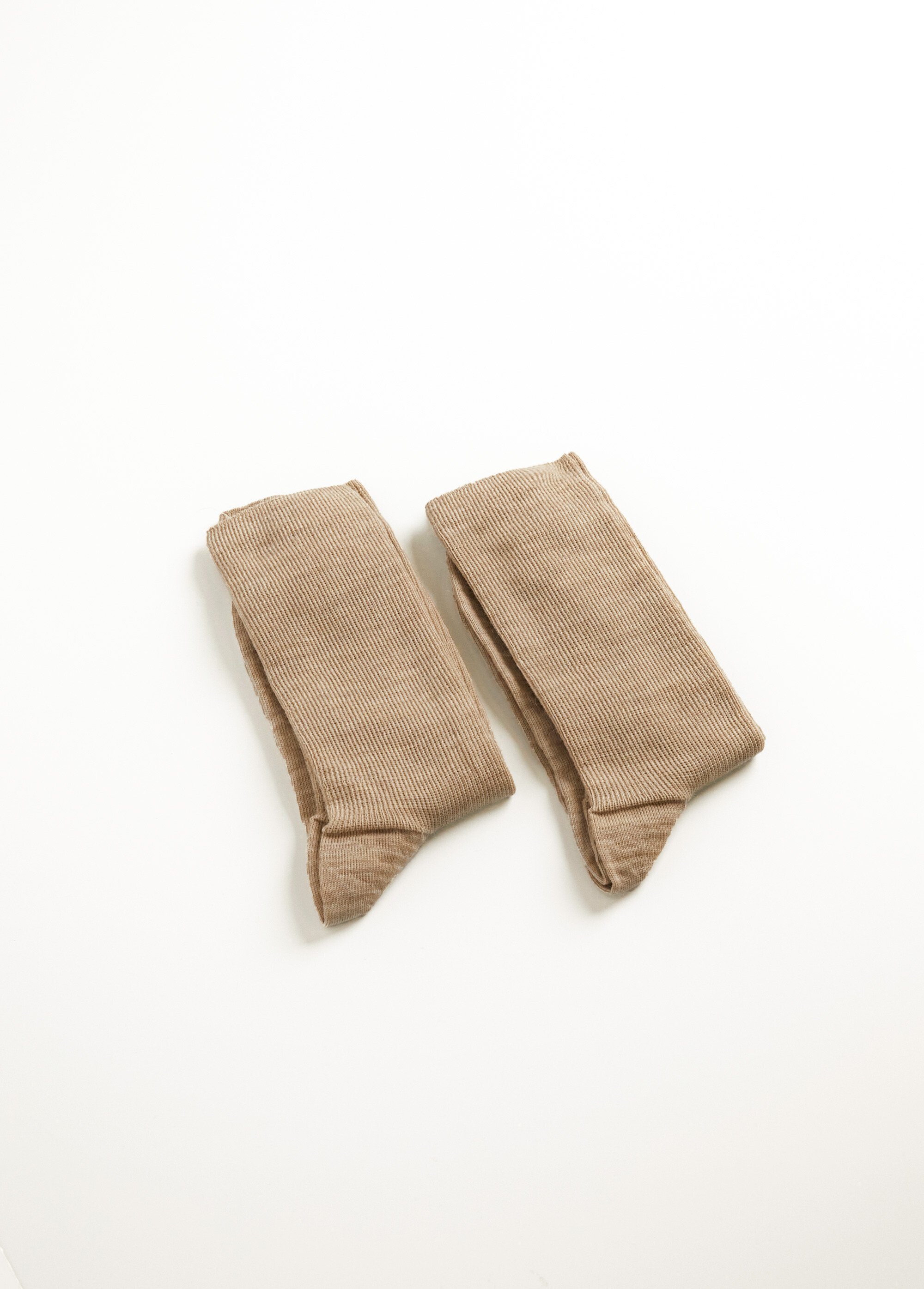 Mi-bas sans compression chauds - lot de 2 paires Homme Beige INFIME DE1
