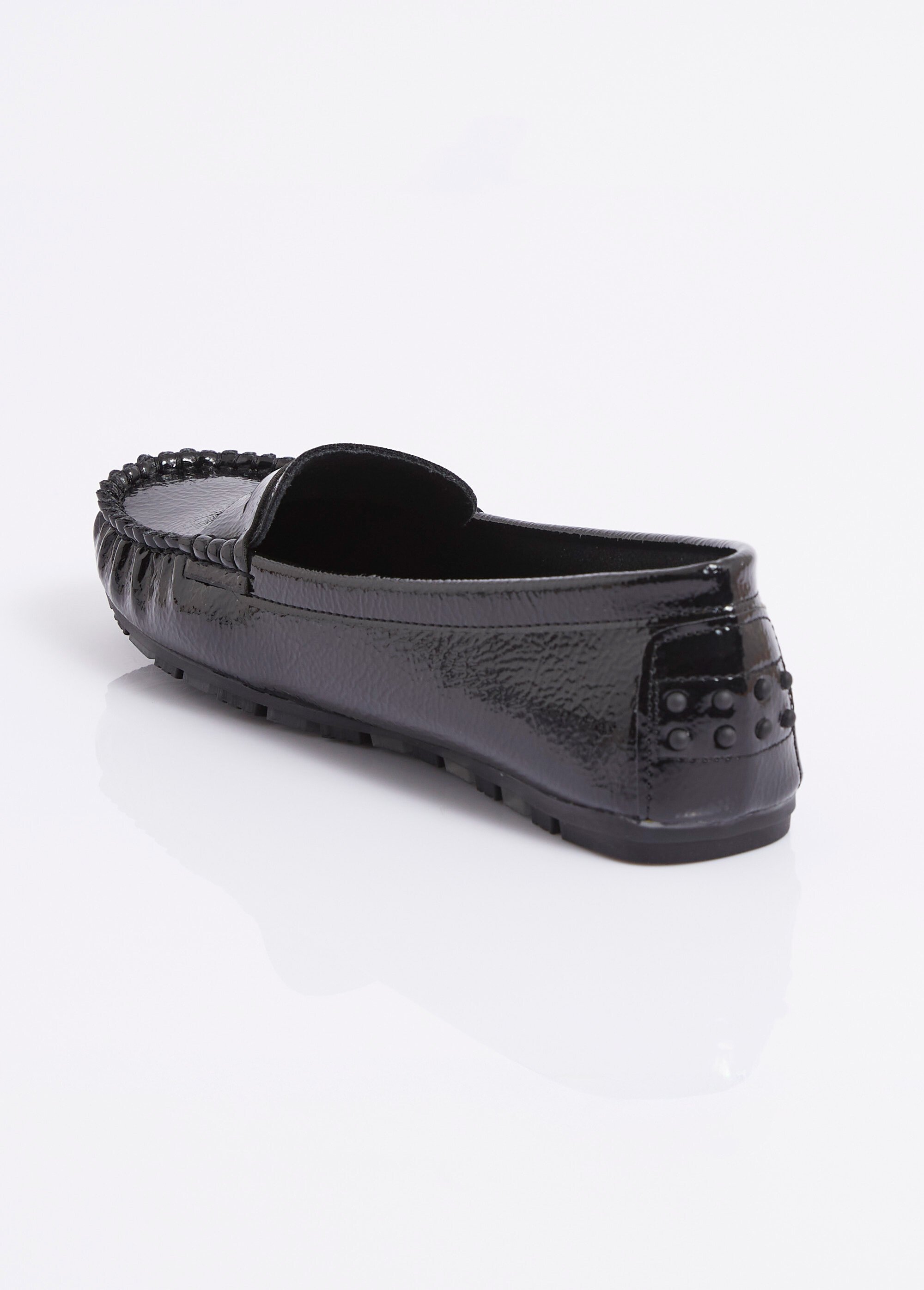 Mocassins vernis, semelle antidérapante