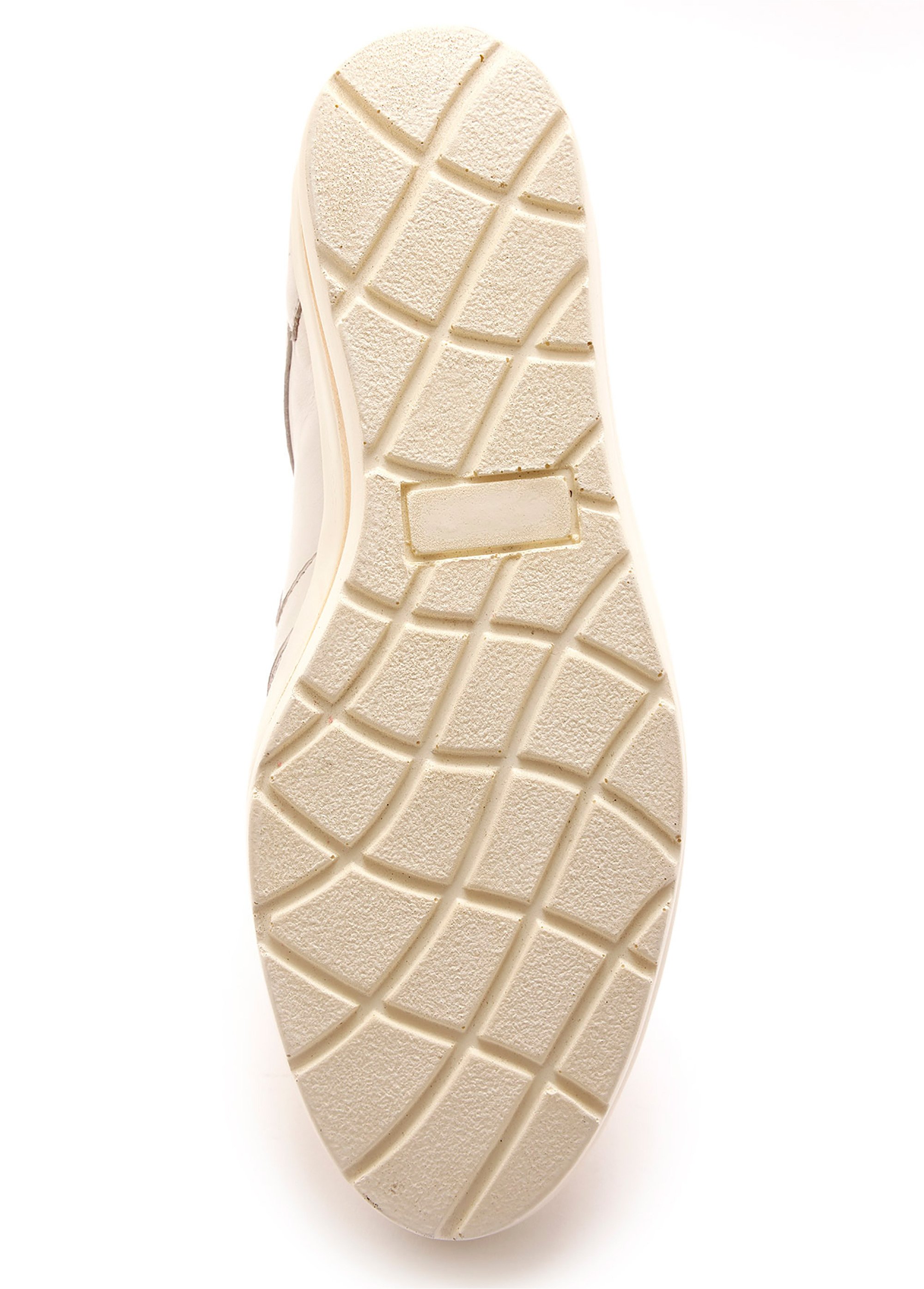 Baskets cuir lacées et zippées largeur confort Femme Blanc WAGOLDIE DE3