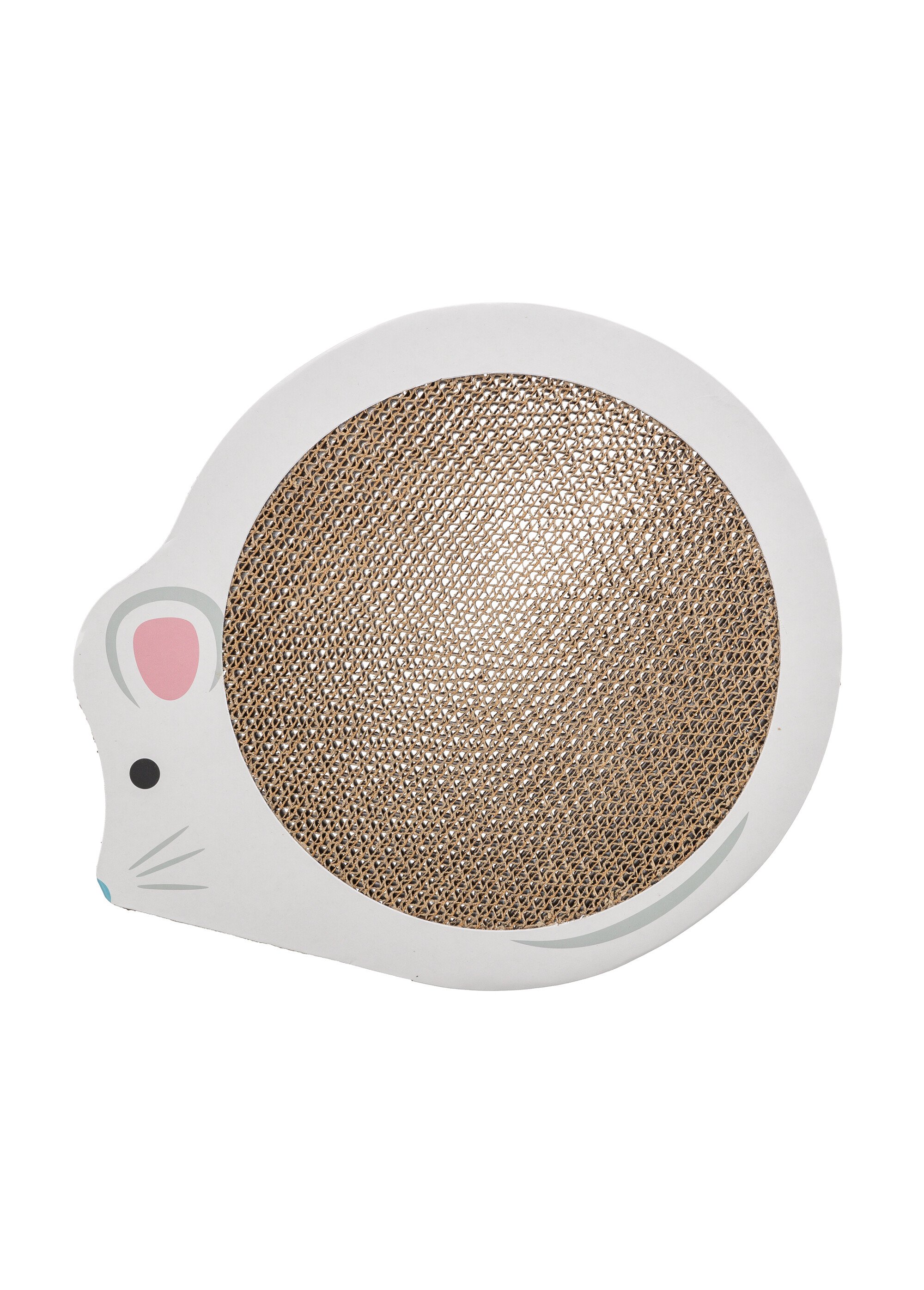 Plaque griffoir carton, décor souris BLANC NATUREL TRX-48040 OV1