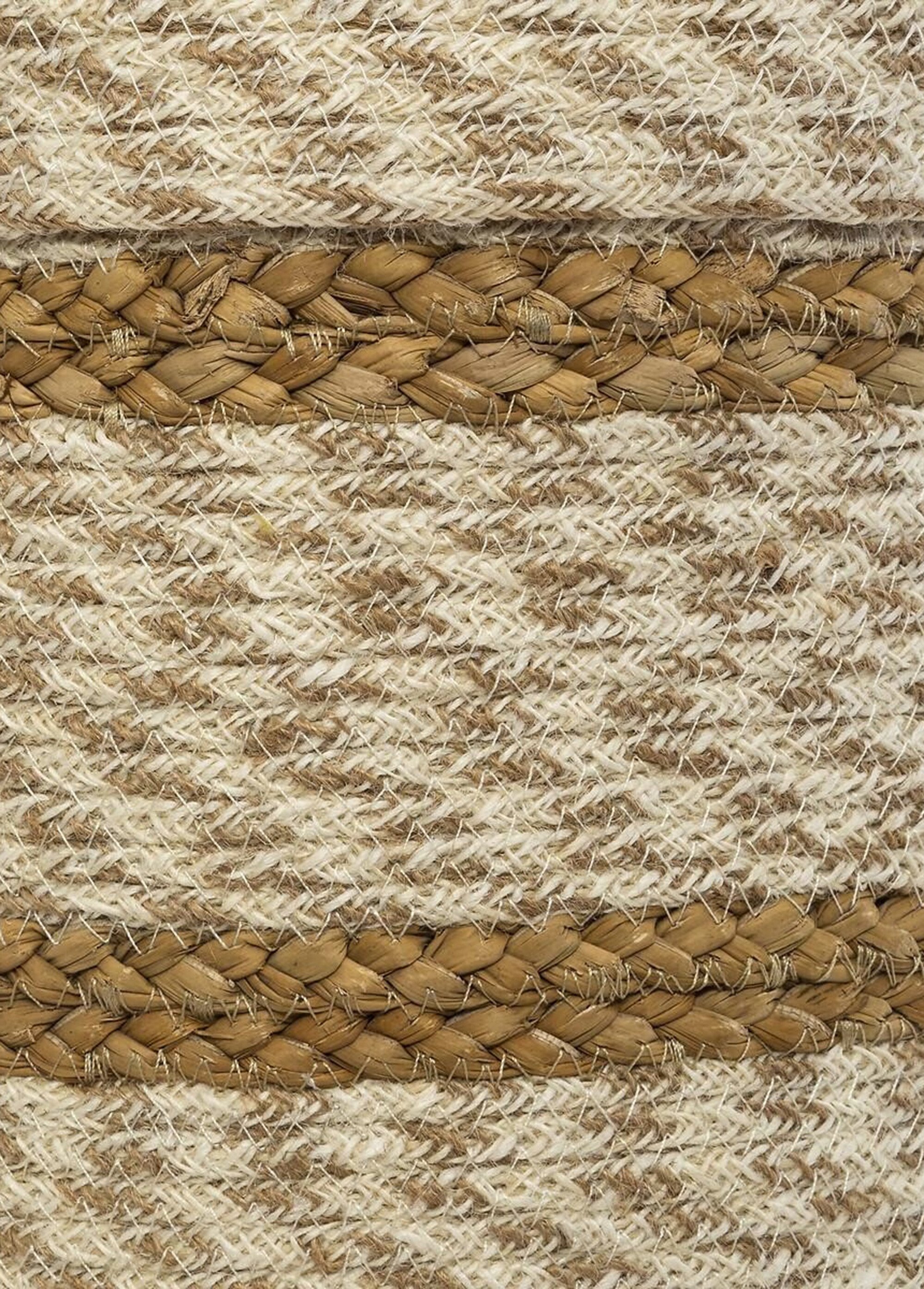 Set de 4 paniers rayures tressées Marron JJA-168415 DE2