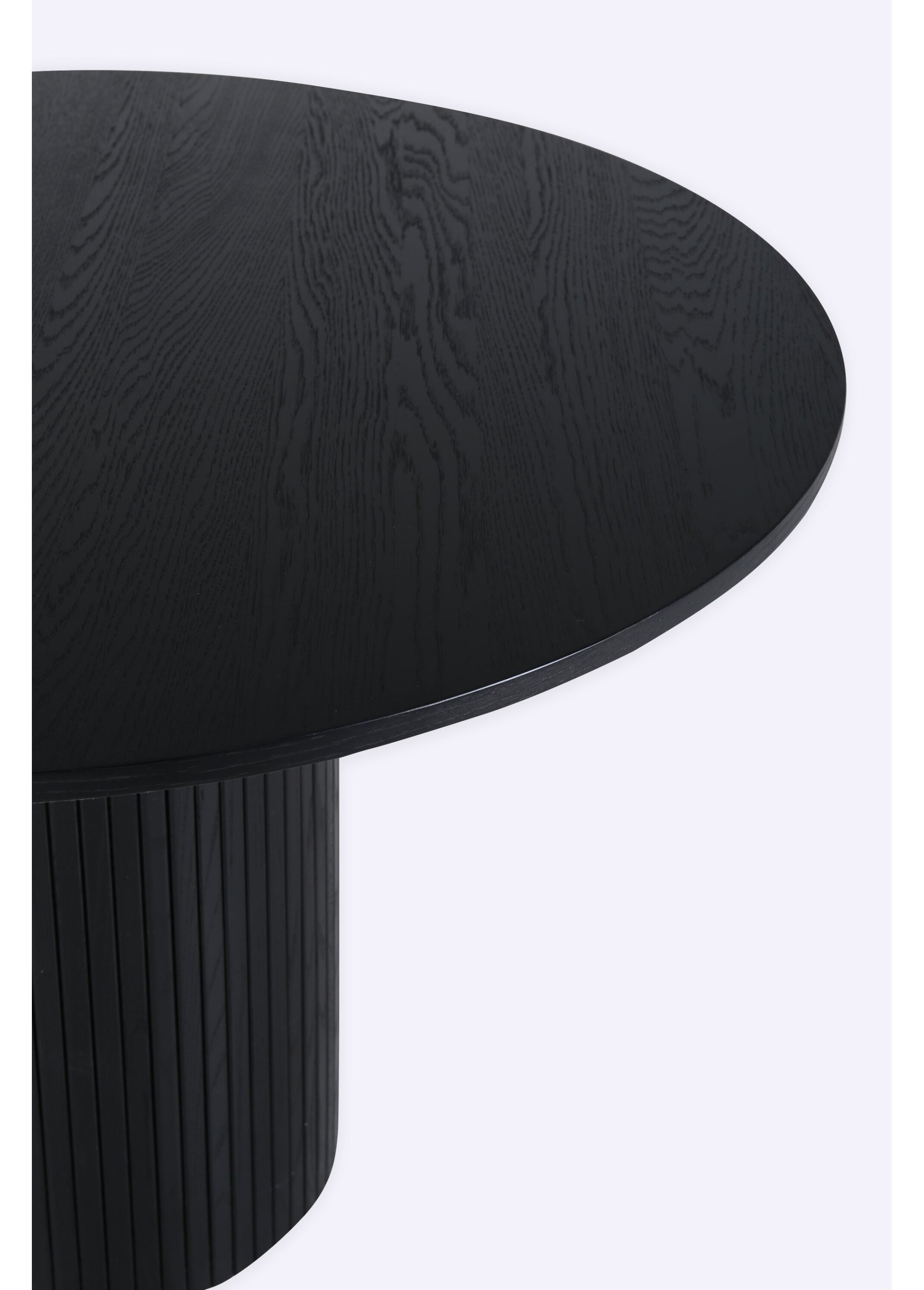 Table à manger peuplier pied cylindrique NOIR VEN-15596-848 DE3