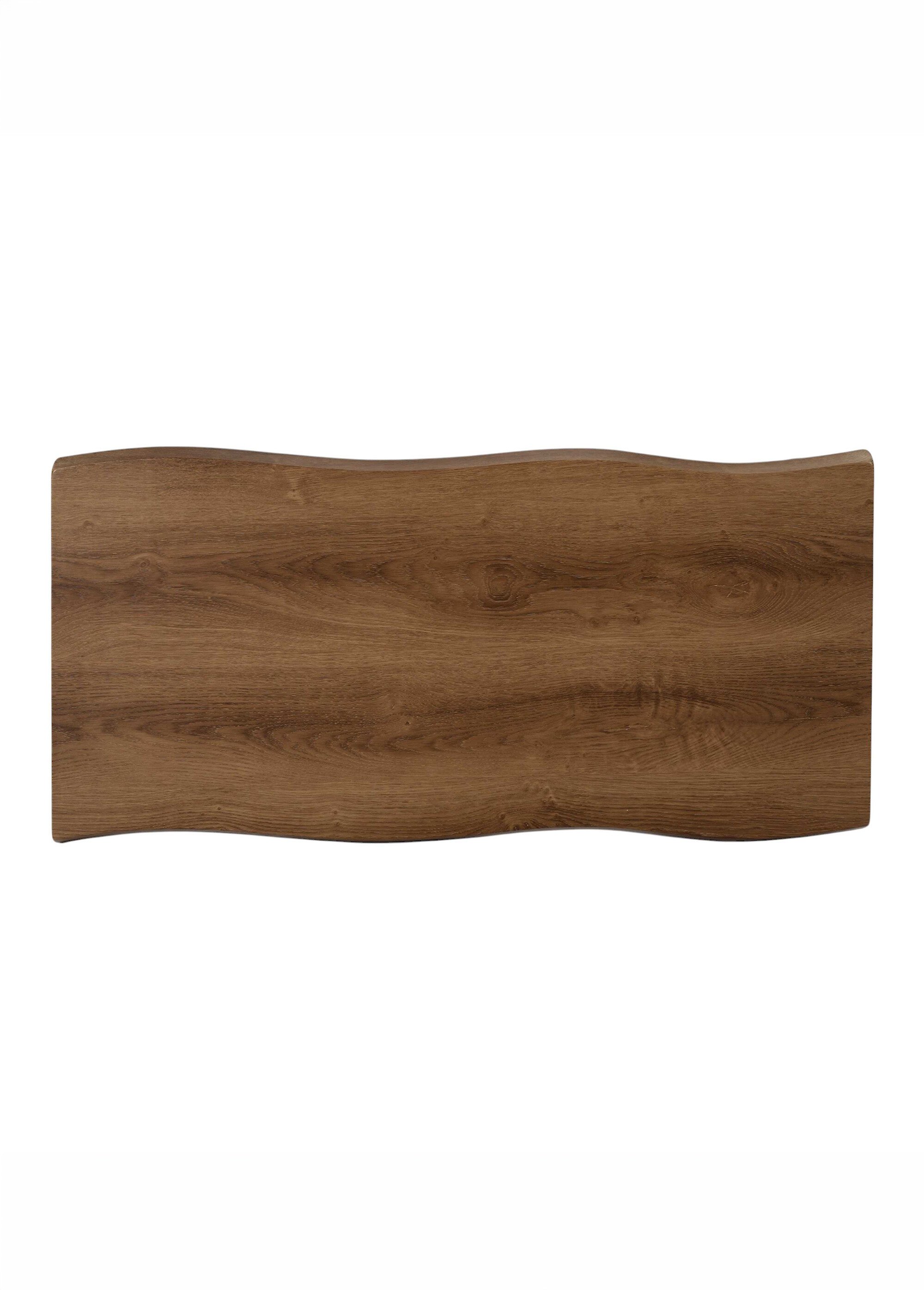 Table basse en bois, pieds compas FOREST MARRON CMP-HD7117 OV1