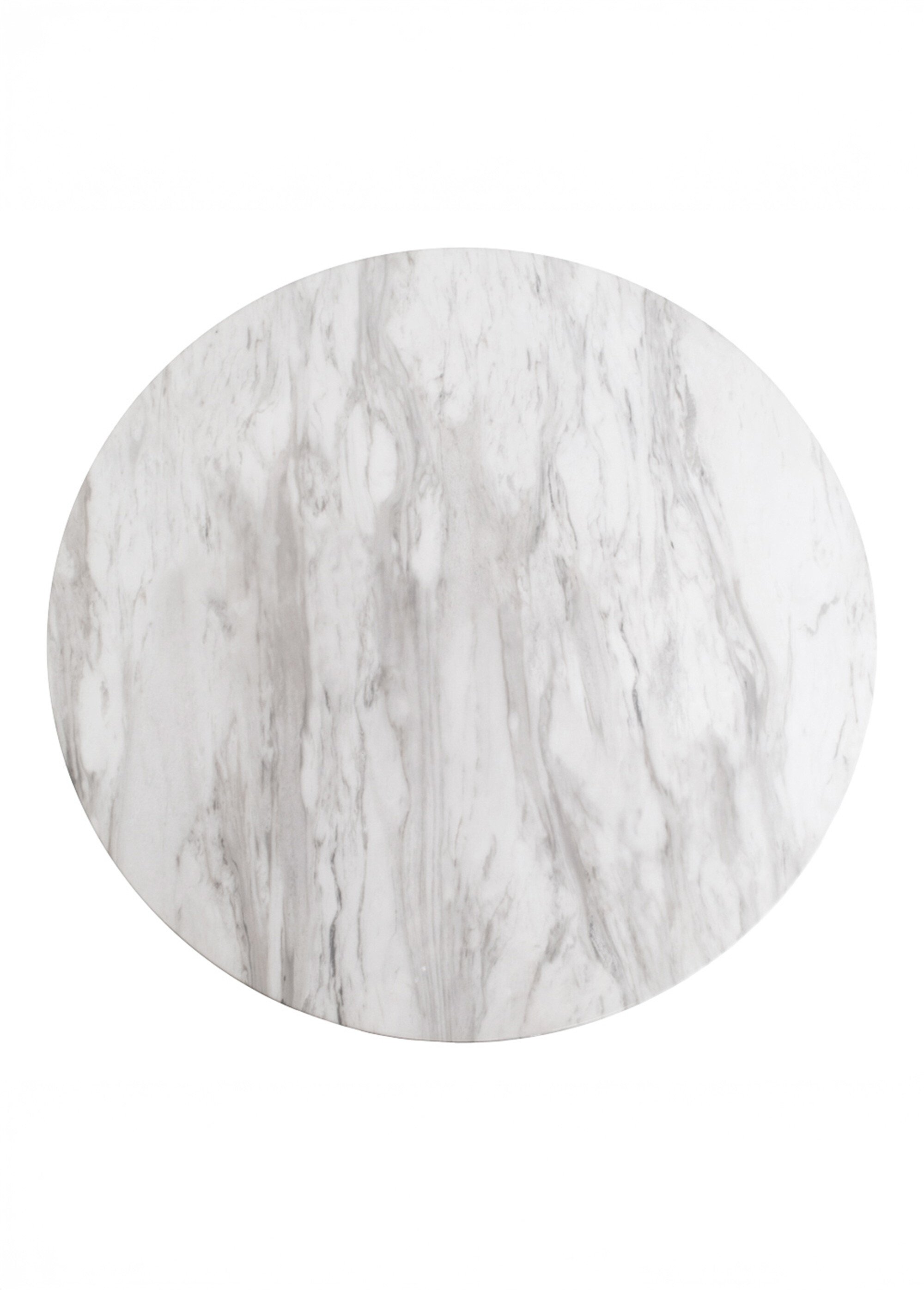 Table d'appoint effets marbre et laiton BLANC HN-2201140 OV1