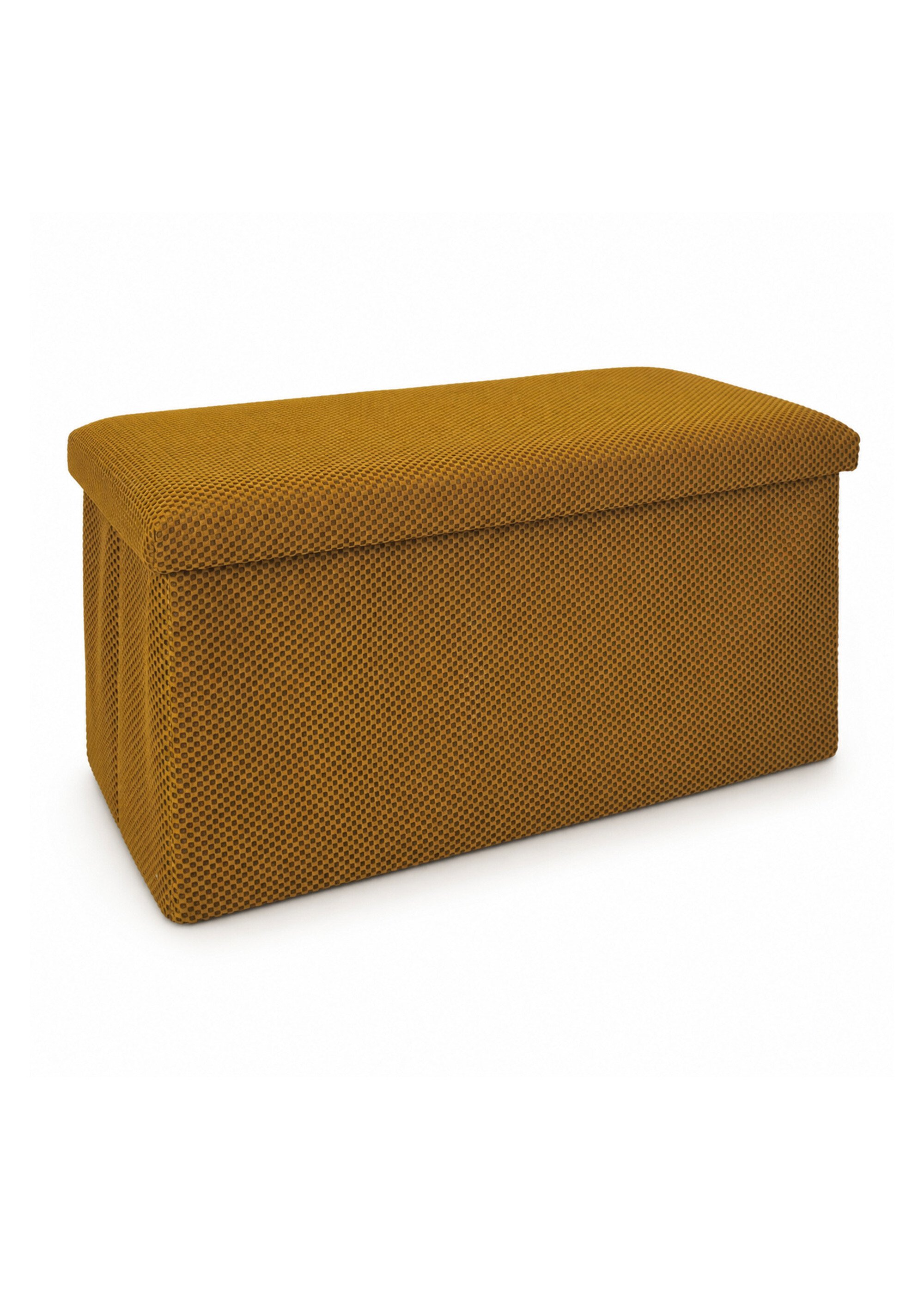 Banc coffre pliable design en mesh ATOME JAUNE CMP-HD0467 FA1