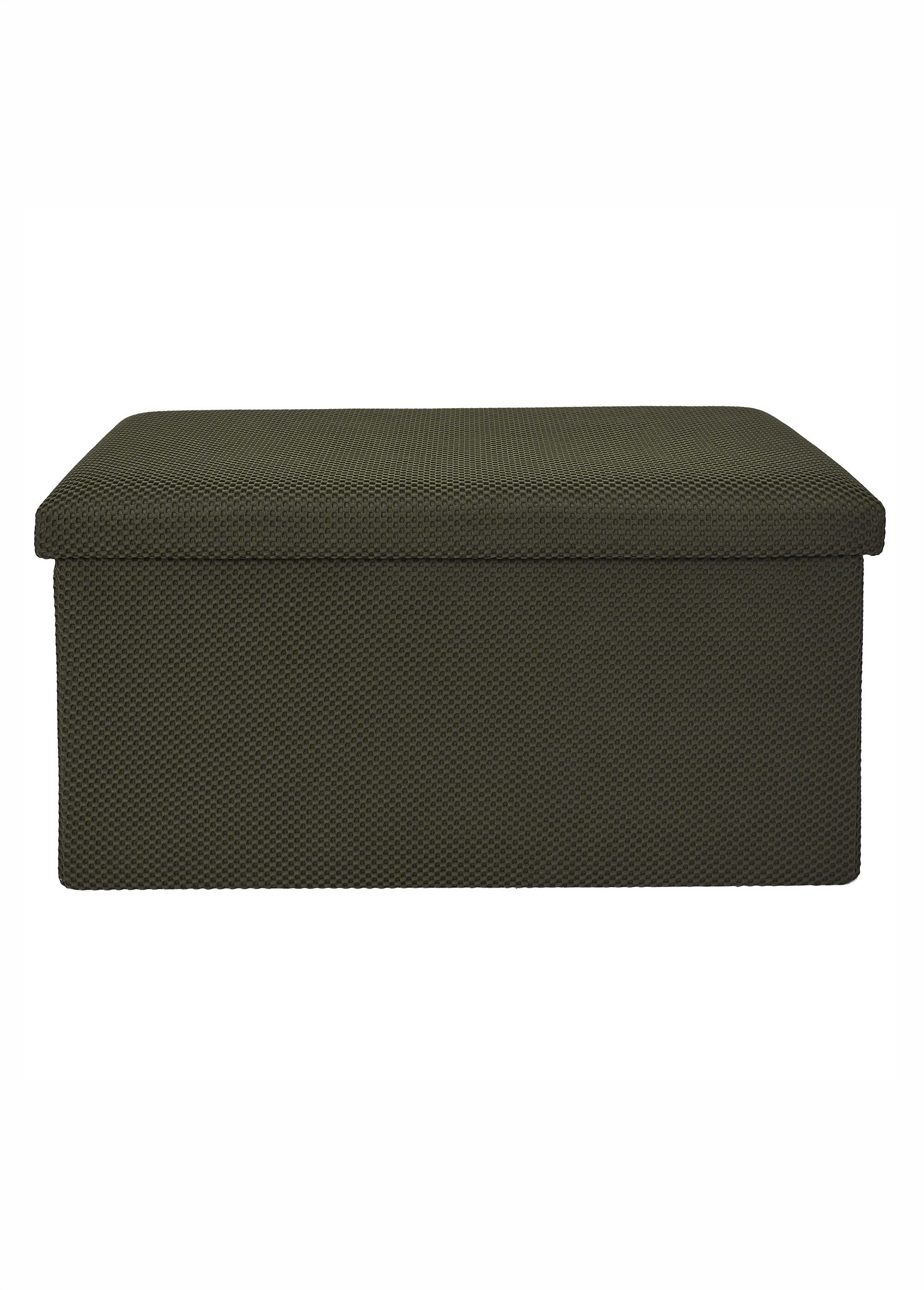 Banc coffre pliable design en mesh ATOME VERT CMP-HD0467 DE1