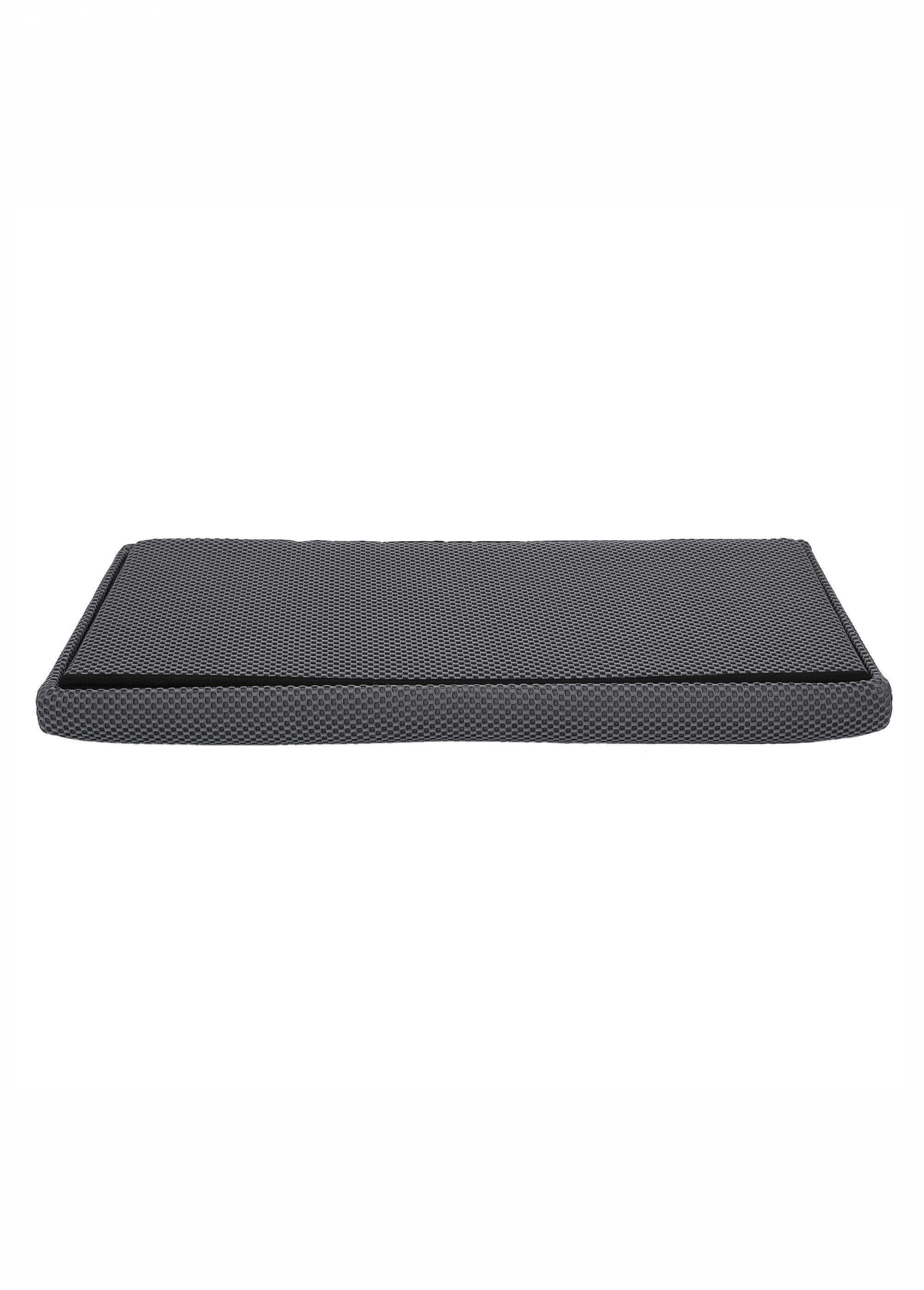 Banc coffre pliable design en mesh ATOME GRIS CMP-HD0467 DE3