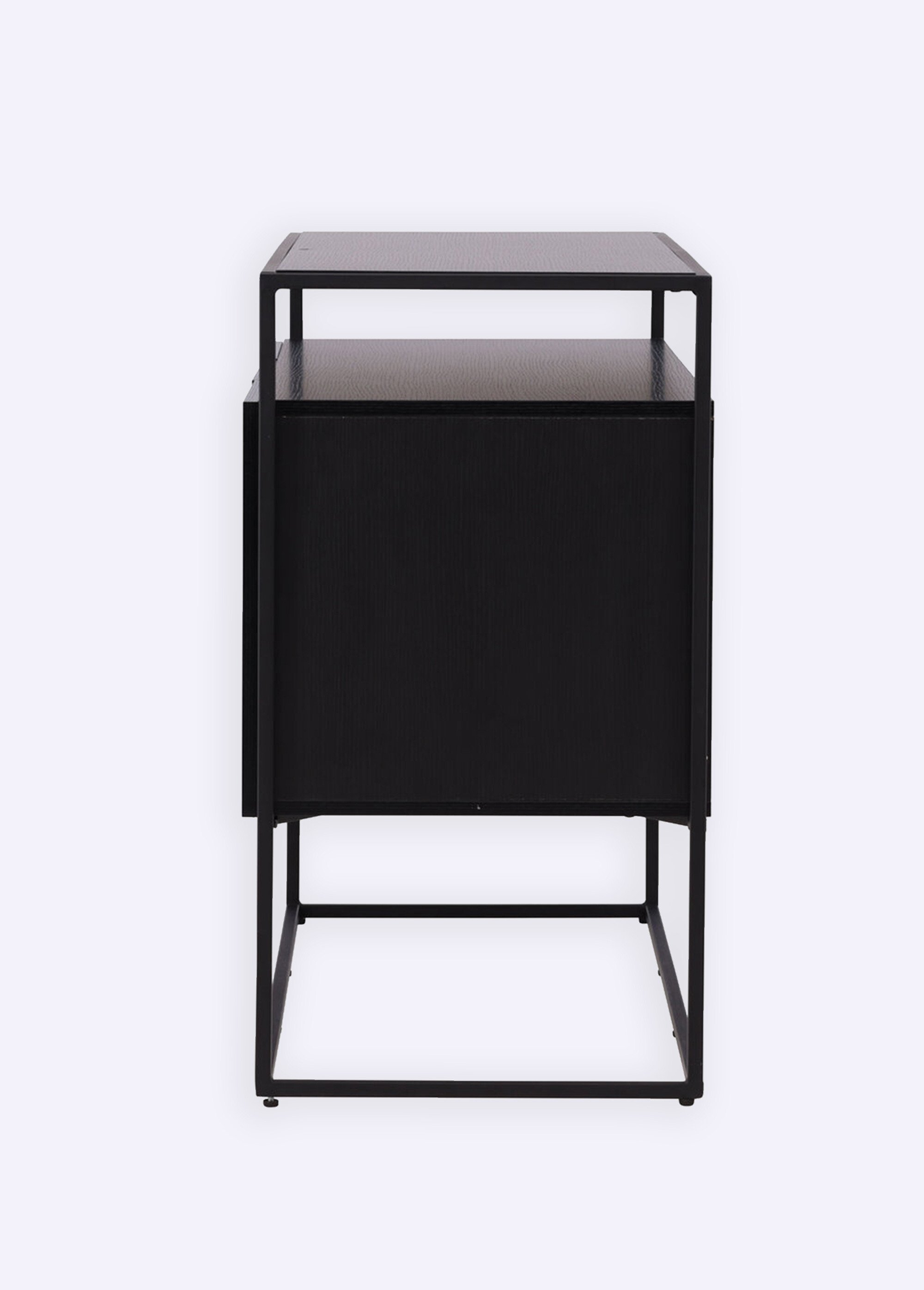 Buffet design acier et peuplier foncé NOIR VEN-15624-101 DE3