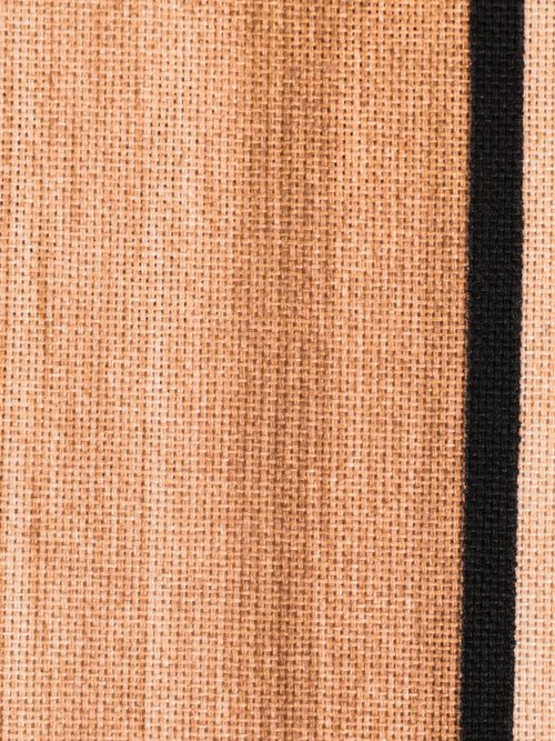 Coupon déco, rayé façon bois 0,5x1,4m MARRON COT149872 DE2