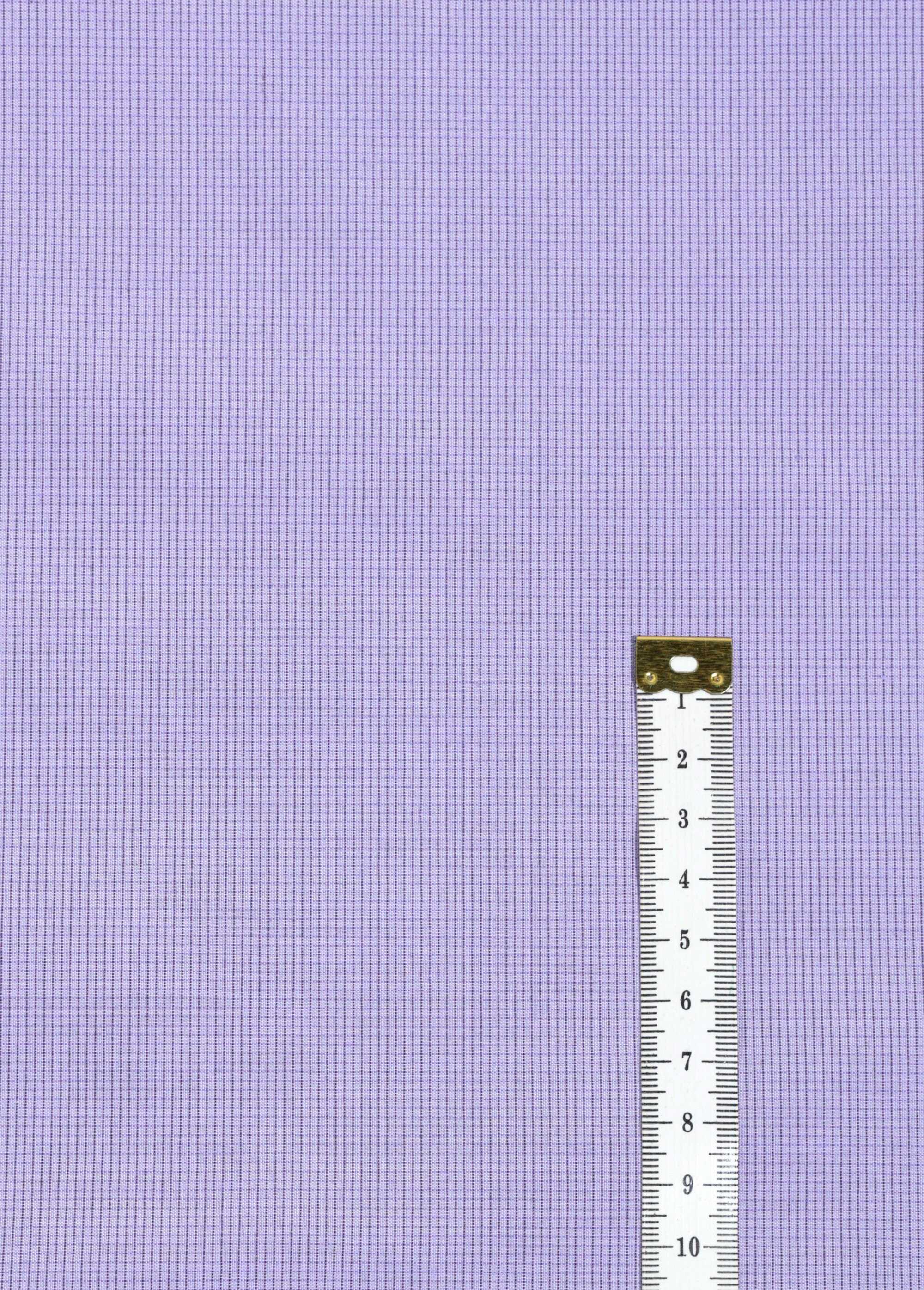 Coupon tissu micro carreaux, Lola VIOLET COT142219 DE1