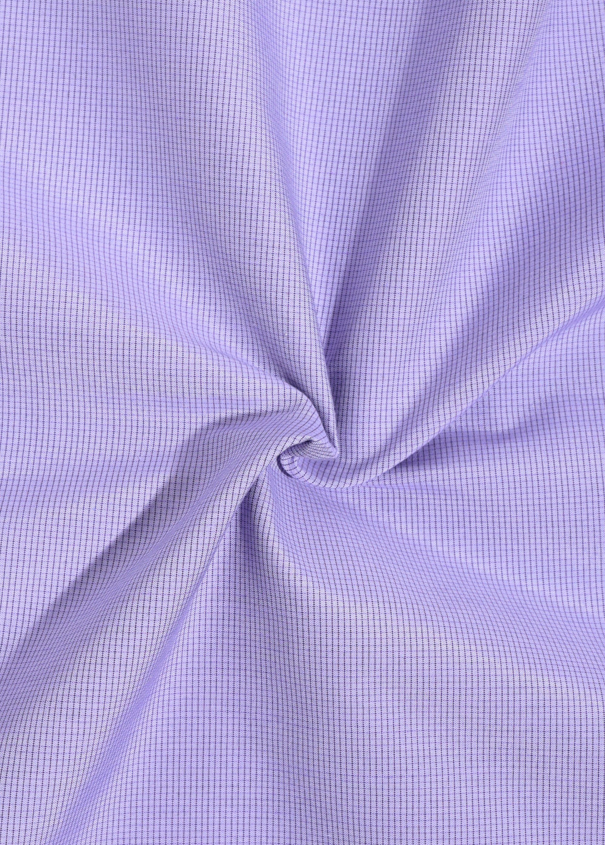 Coupon tissu micro carreaux, Lola VIOLET COT142219 FA1