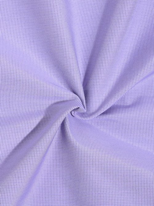Coupon tissu micro carreaux, Lola VIOLET COT142219 FA1