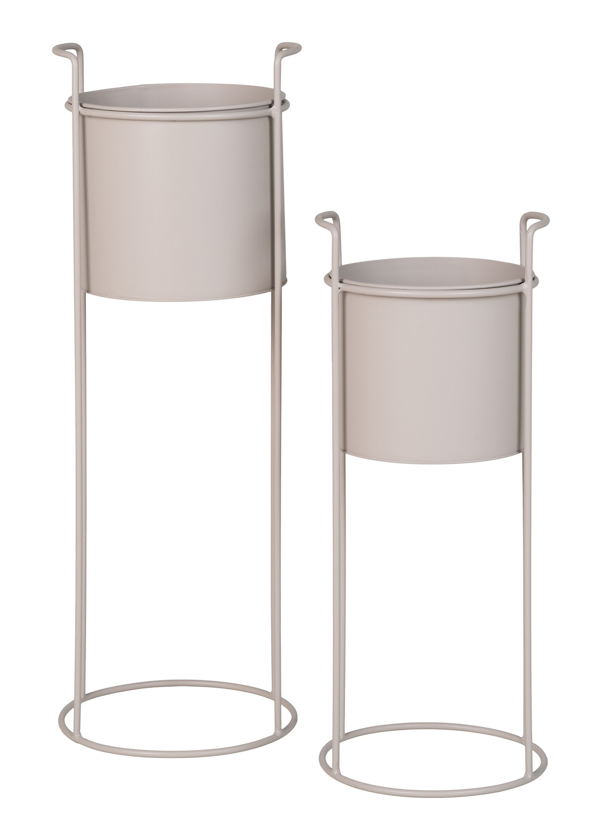 Support cache-pot en acier - lot de 2