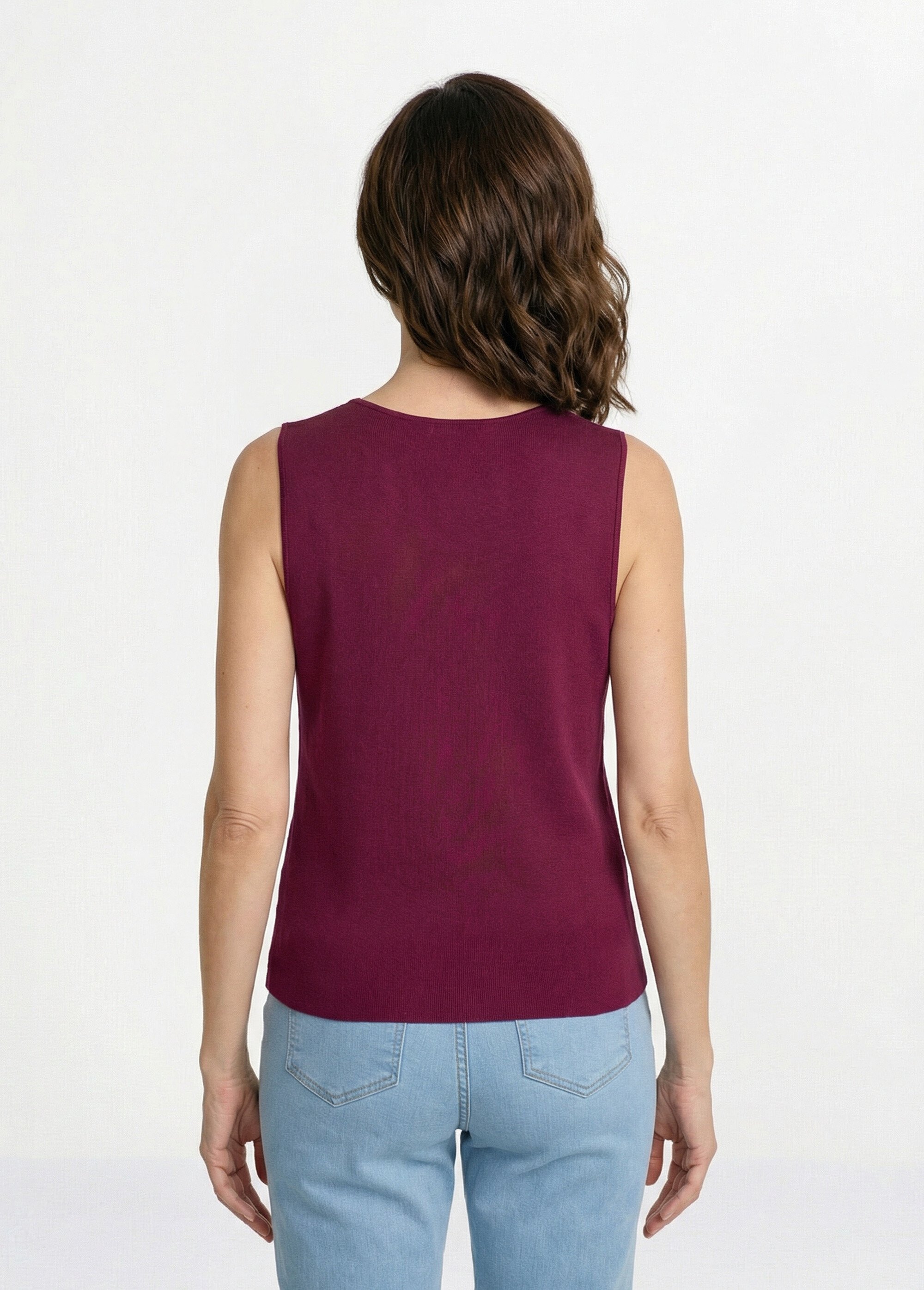 Gilet sans manches boutons dorés