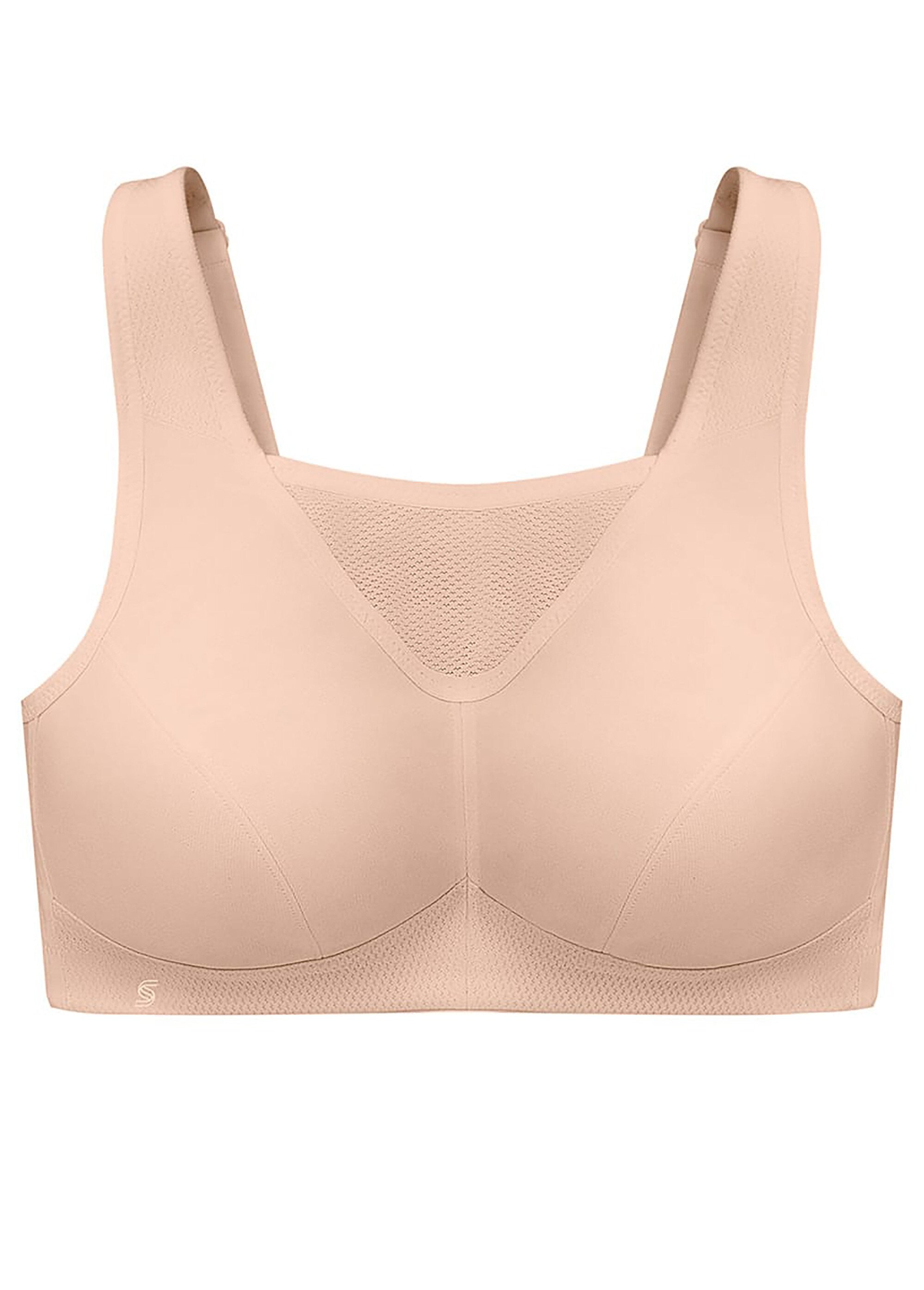 Brassière Sport Anti-Rebondissements Sans Armatures Spécial Grandes Tailles n°1066 Femme Grande Taille Beige 1066 FA2